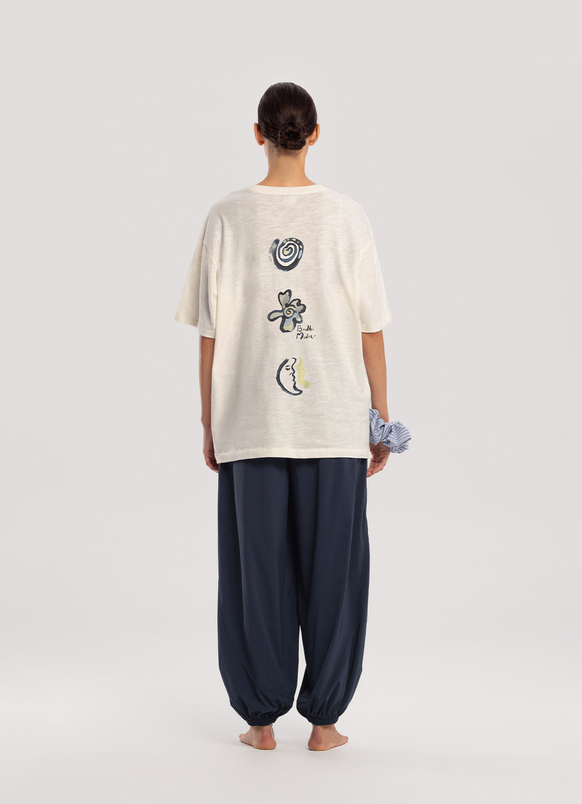 Diagonal jogger pants (Nylon ver.) (Unisex)_Dark Sapphire