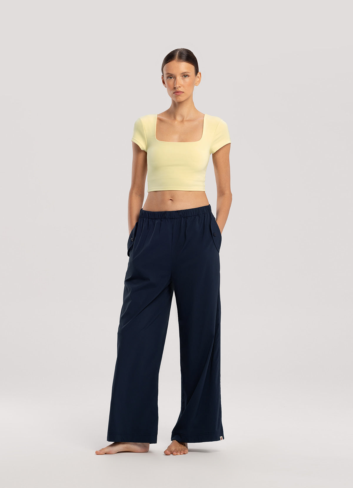 Light straight pants_Dark Sapphire