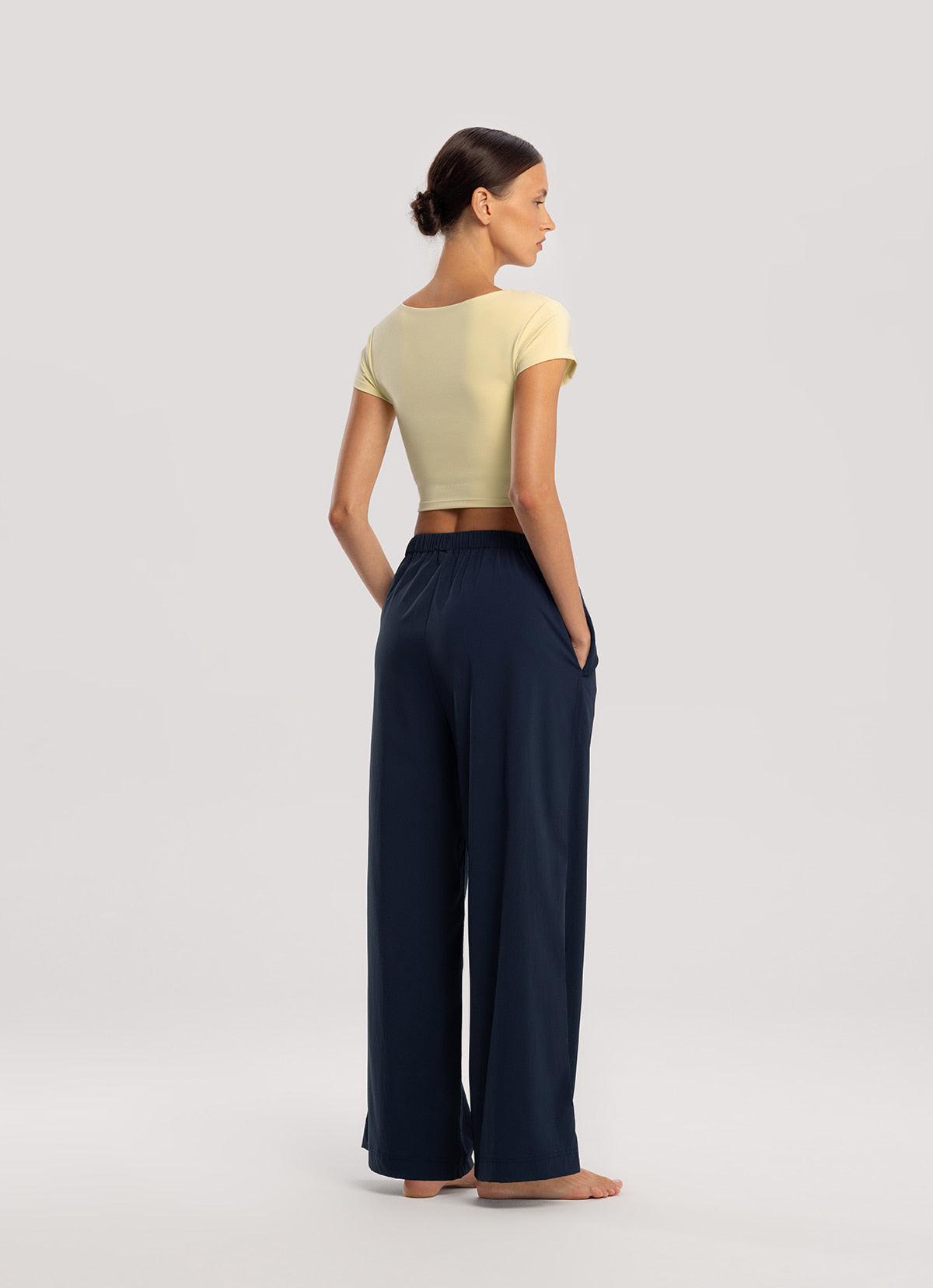 Light straight pants_Dark Sapphire