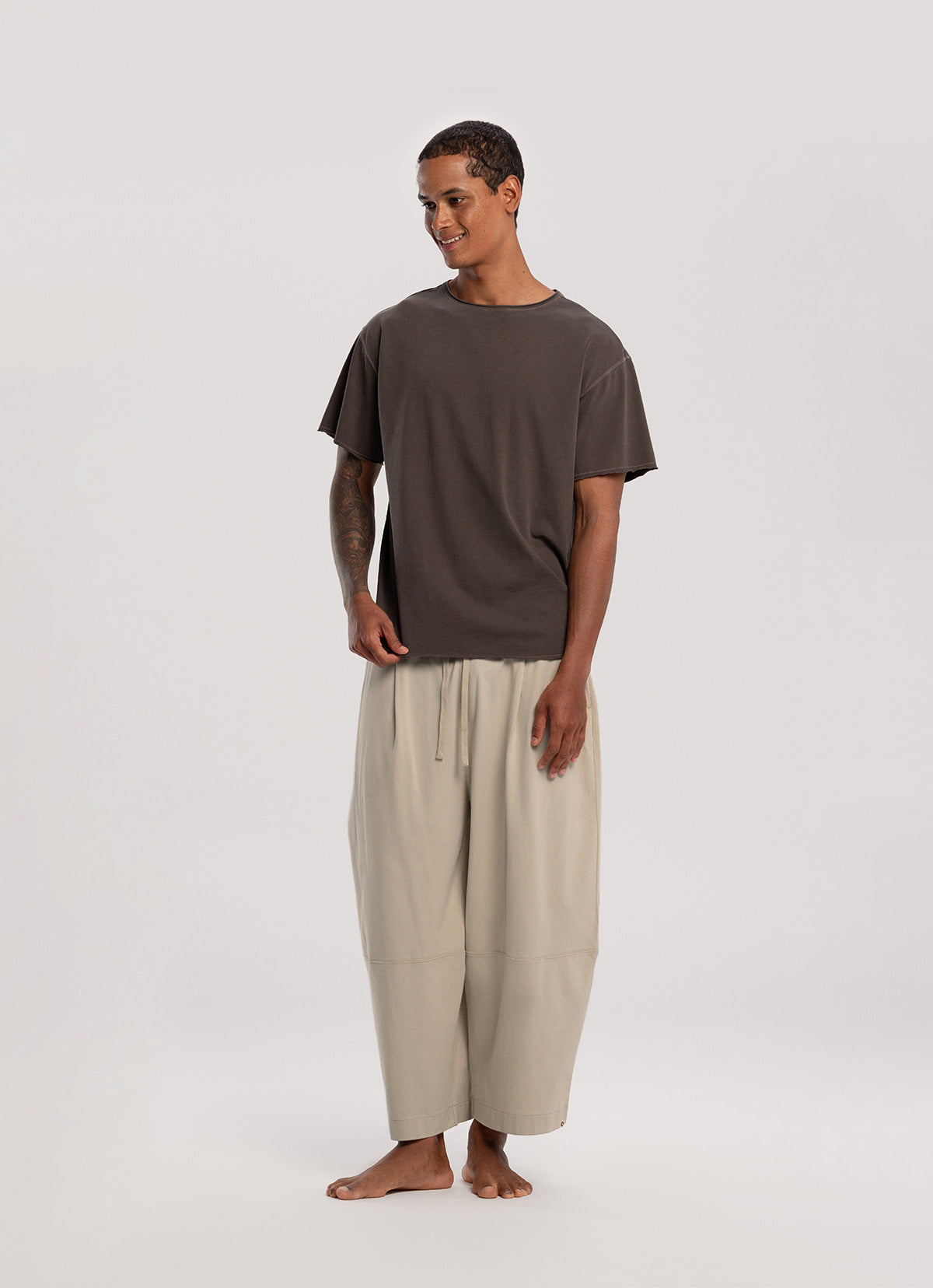 Wide panel pants (Unisex)_Peyote