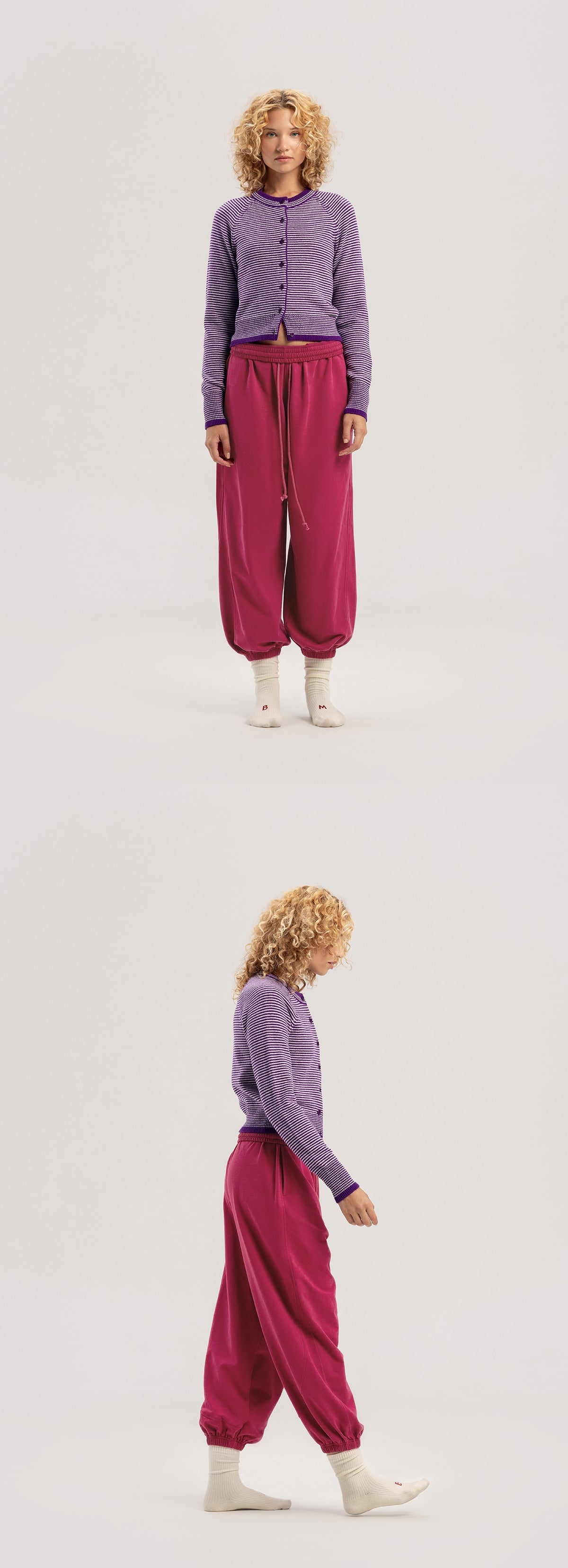Petite cardigan_Purple Multi