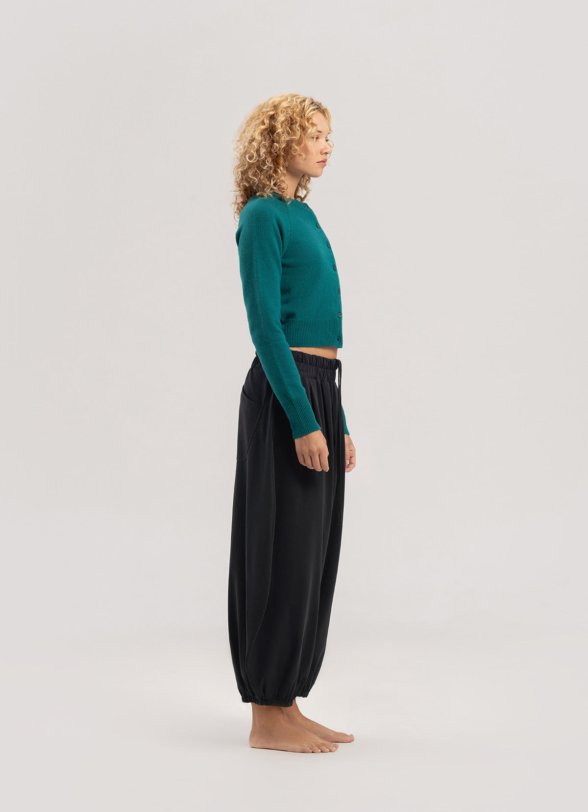 Petite cardigan_Cadmium Green