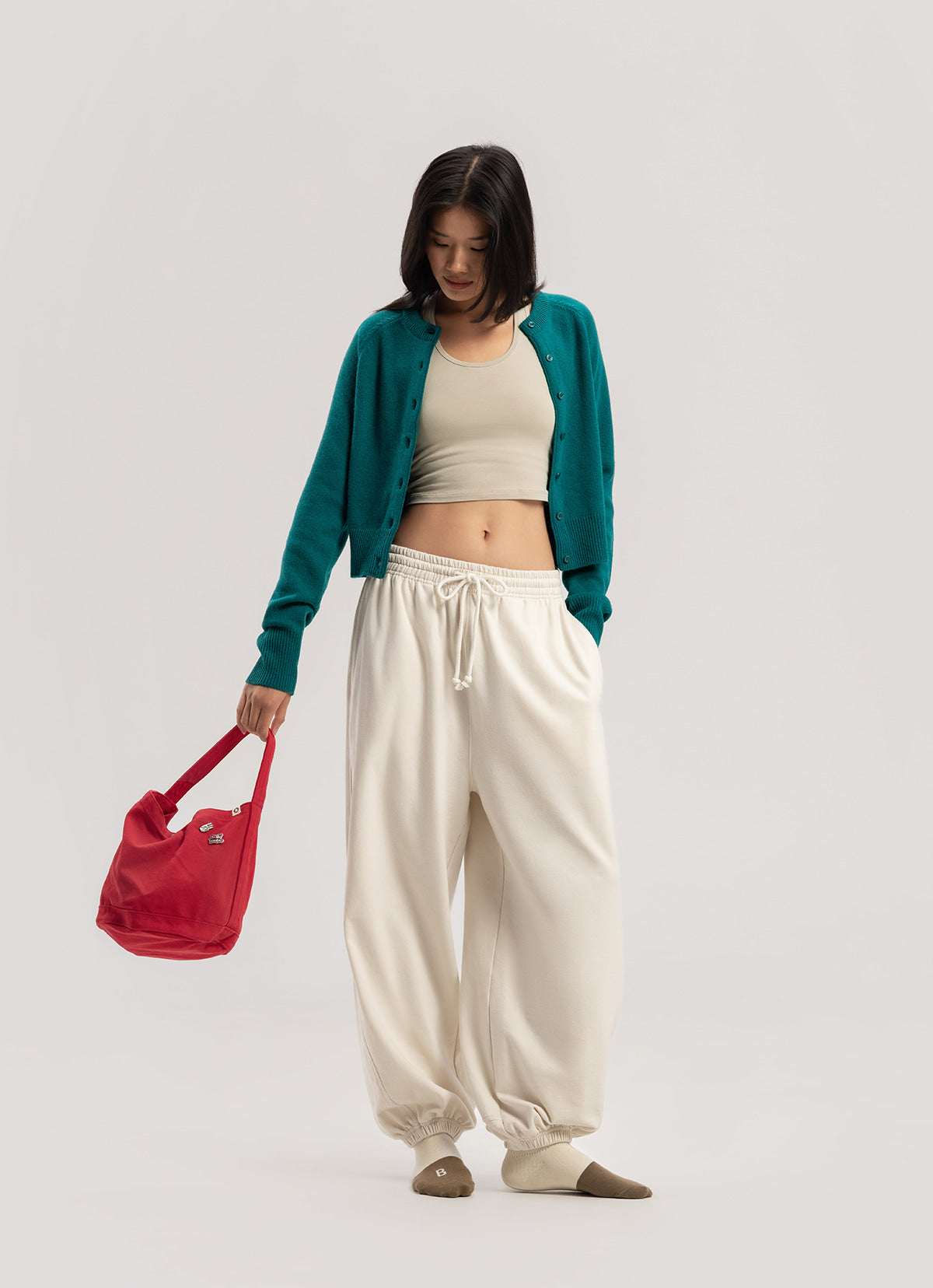 Petite cardigan_Cadmium Green