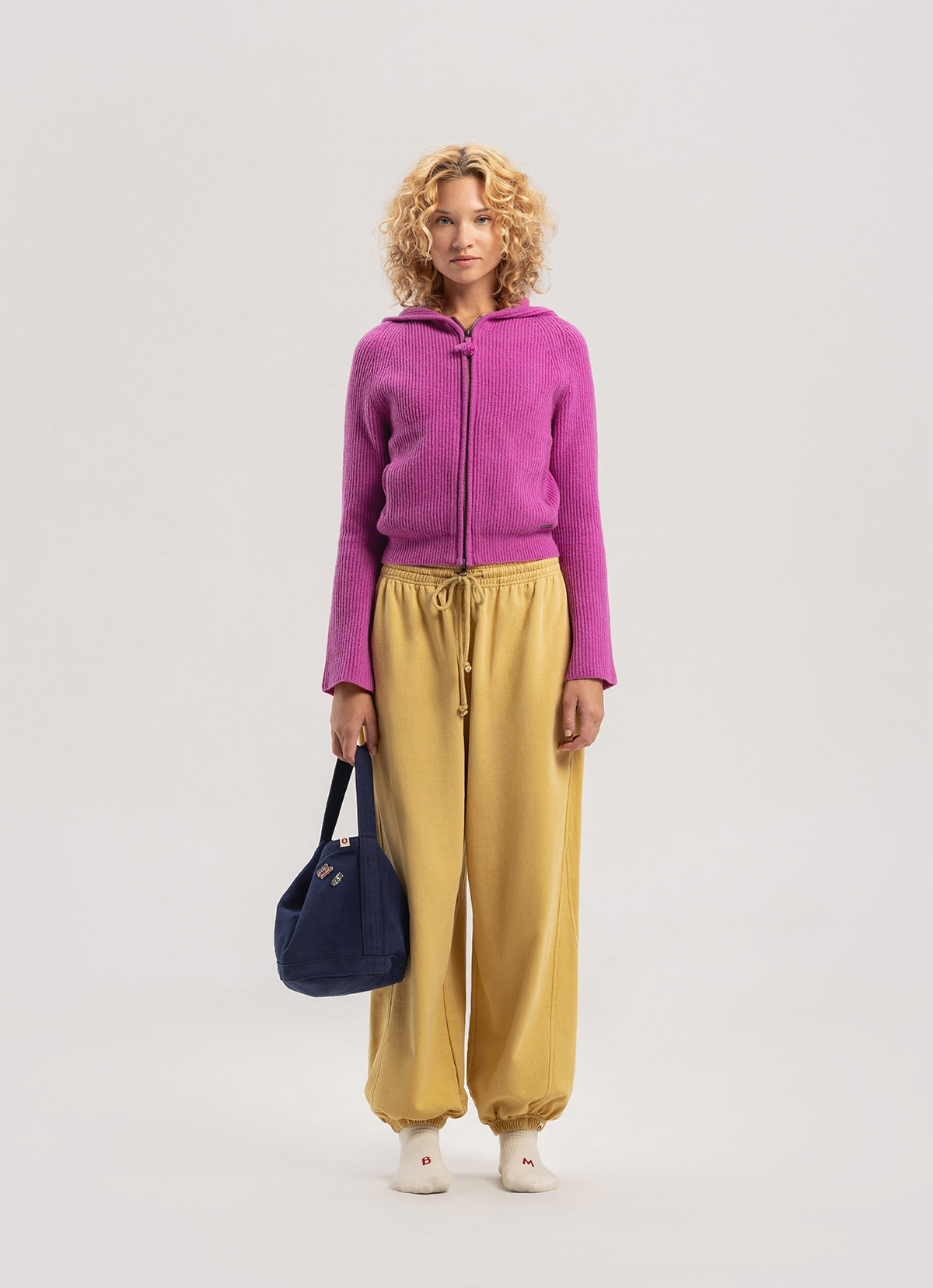 Belle hood cardigan_Dahlia Mauve