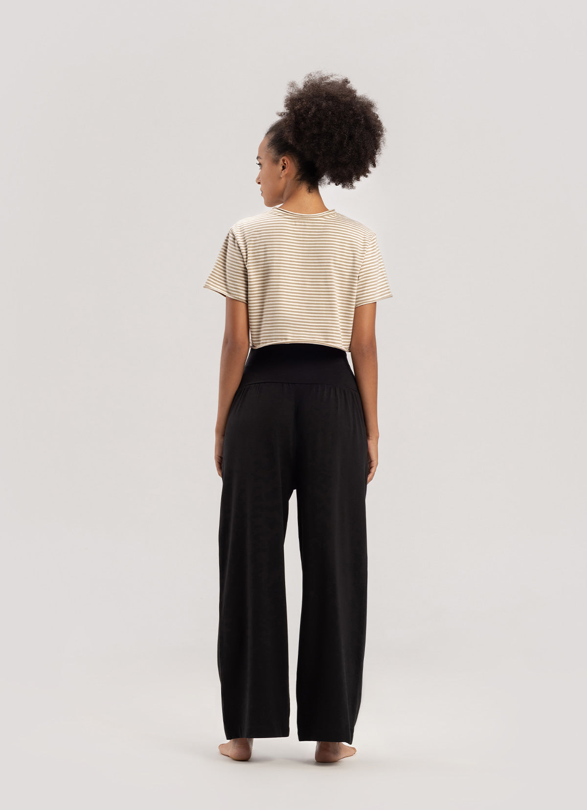 Fortune straight pants_Black