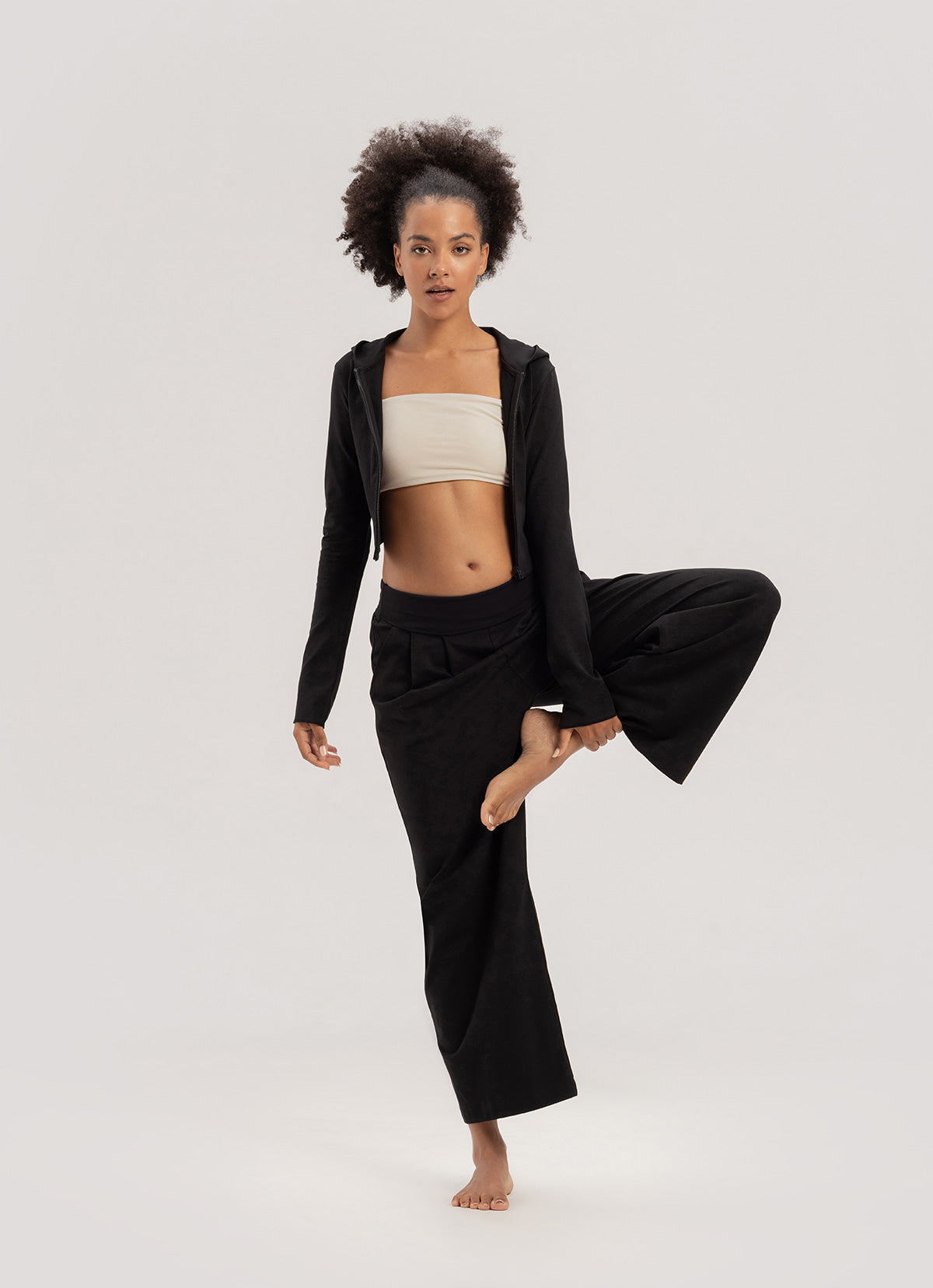 Fortune straight pants_Black