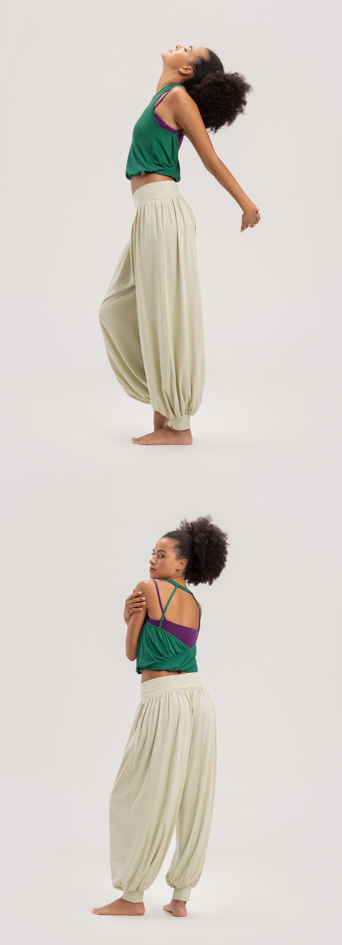 Twist halter cover top_Cadmium Green