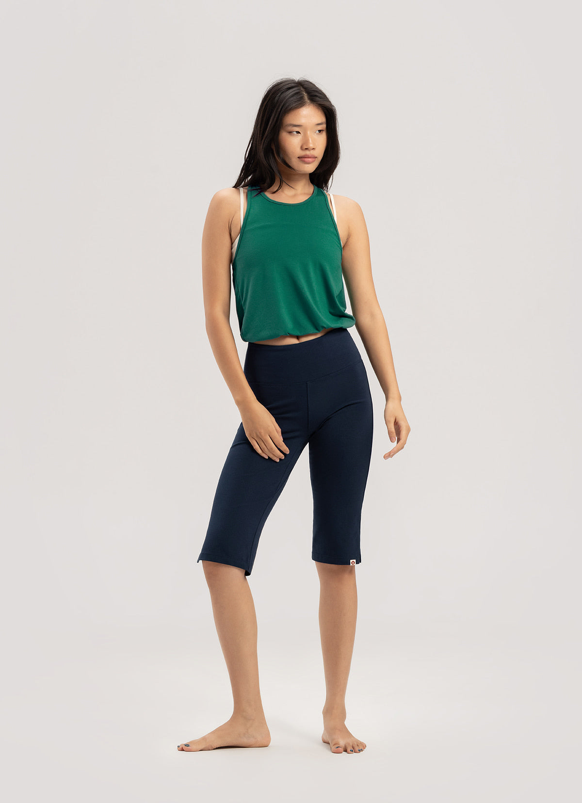 Twist halter cover top_Cadmium Green