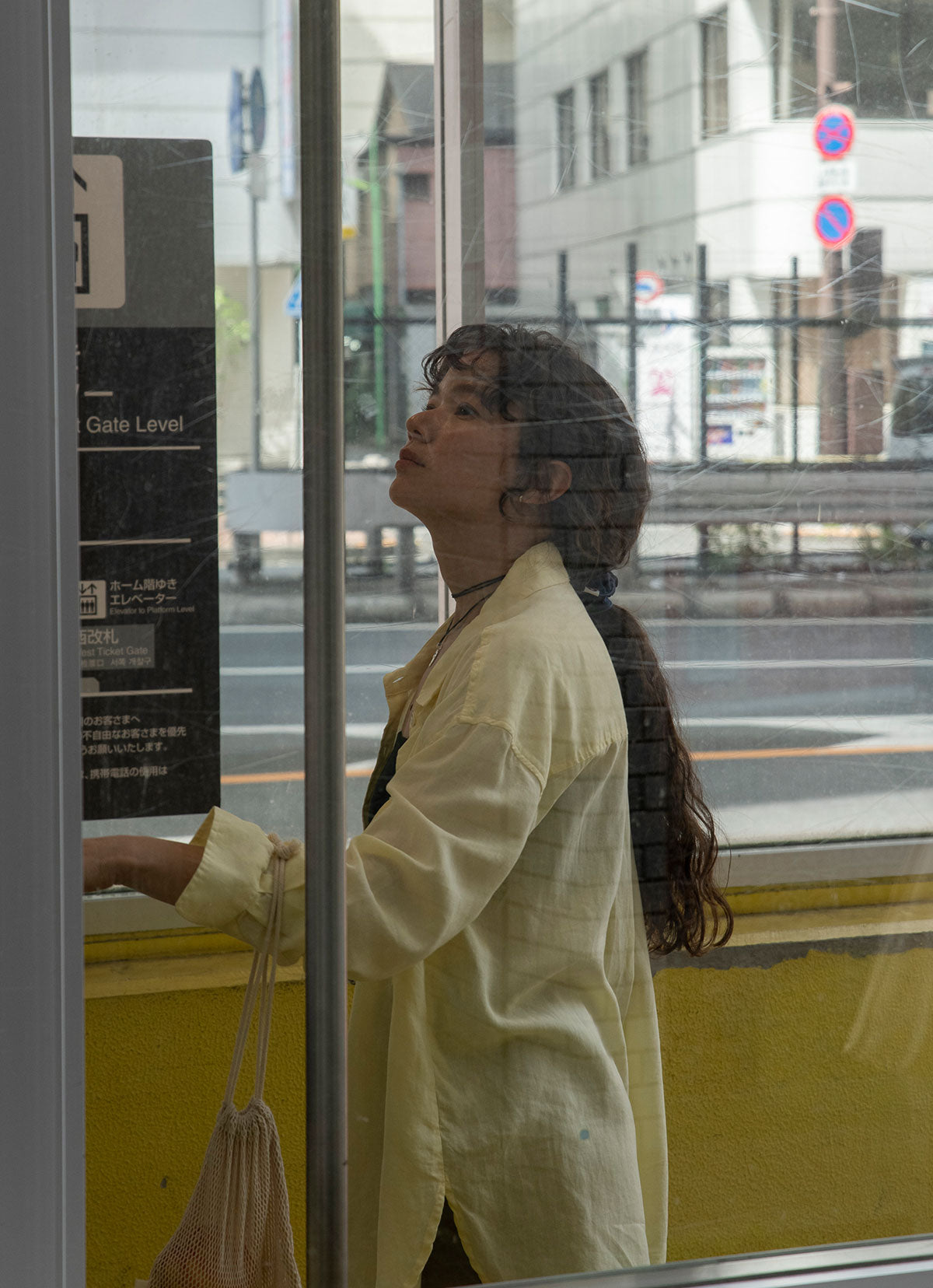 Linen oversized button up shirts #2_Lemon