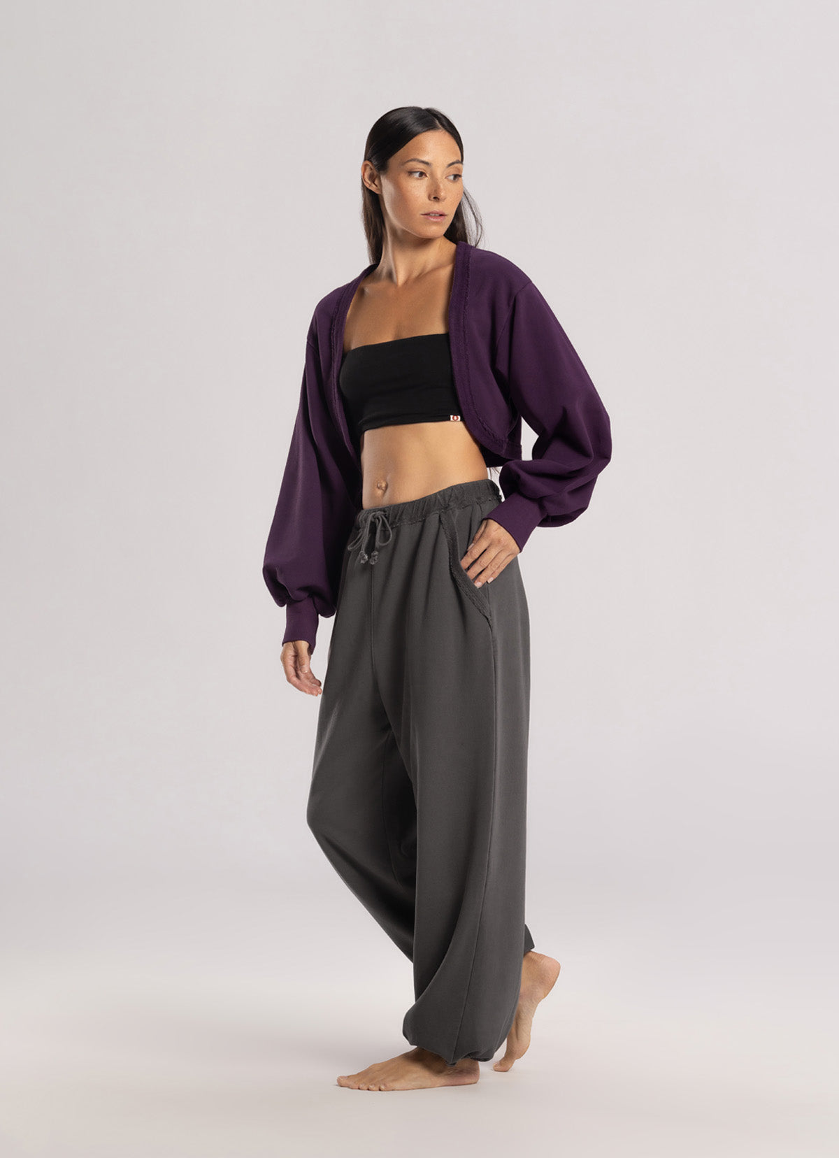 Volume bolero jacket_Plum Perfect