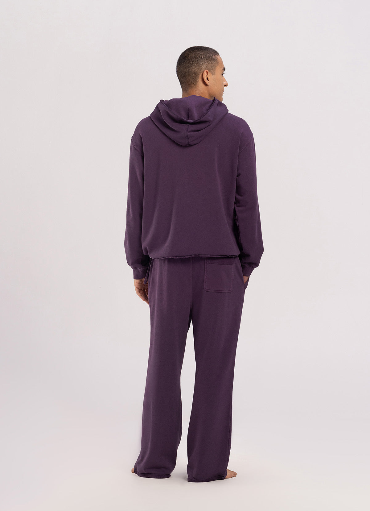 Loose string hoodie (Unisex)_Plum Perfect