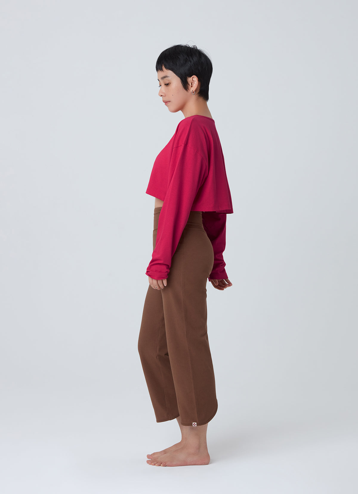 Wide long sleeve crop top_Love Potion