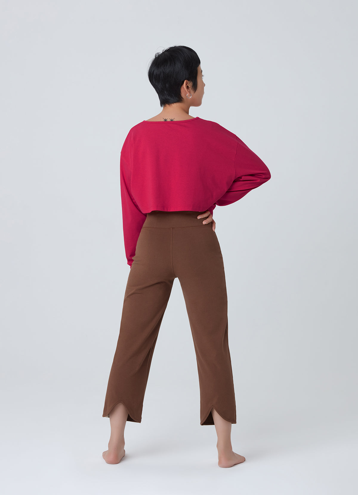 Wide long sleeve crop top_Love Potion