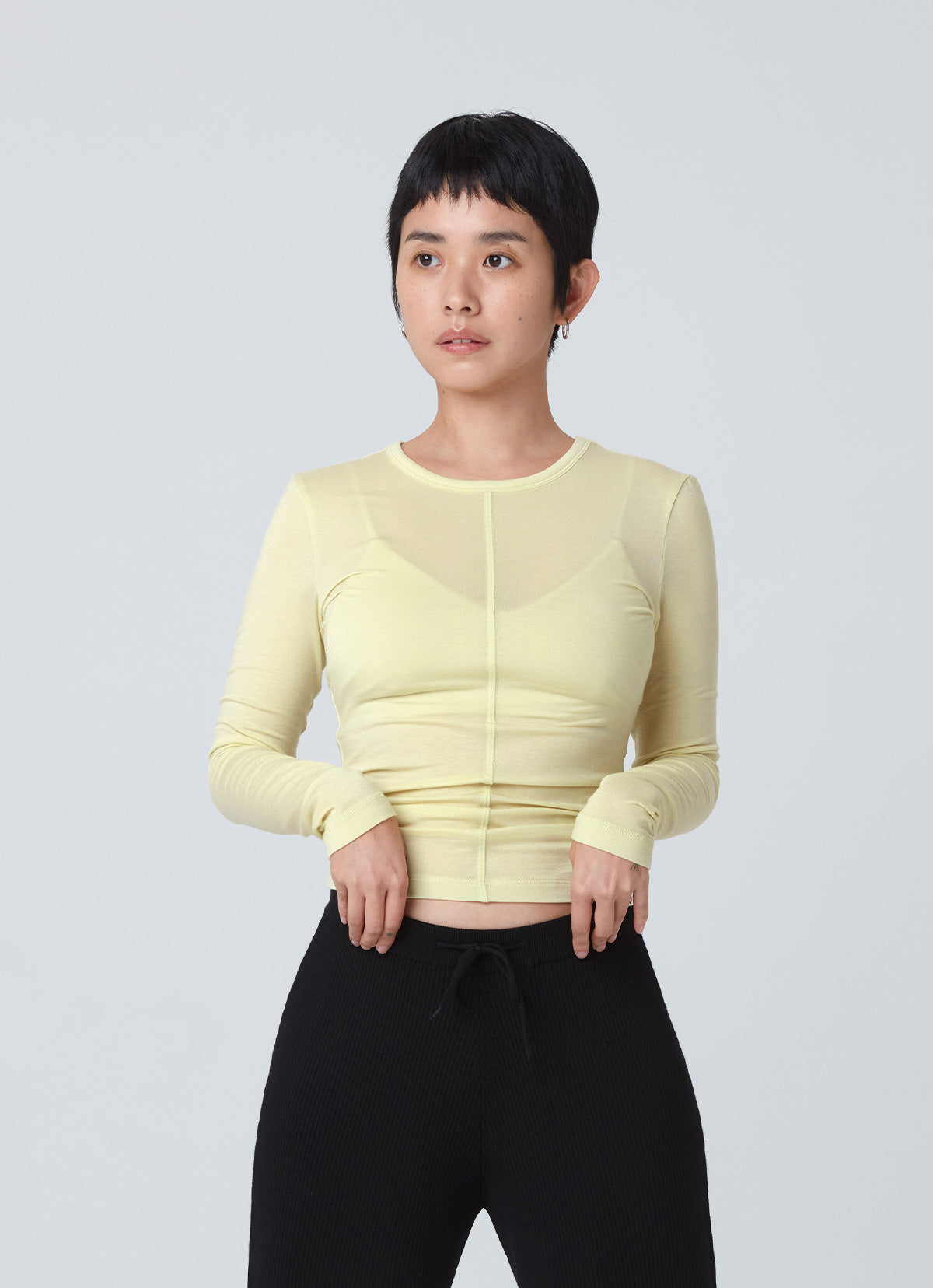 Warna long sleeve top_Dusty Yellow