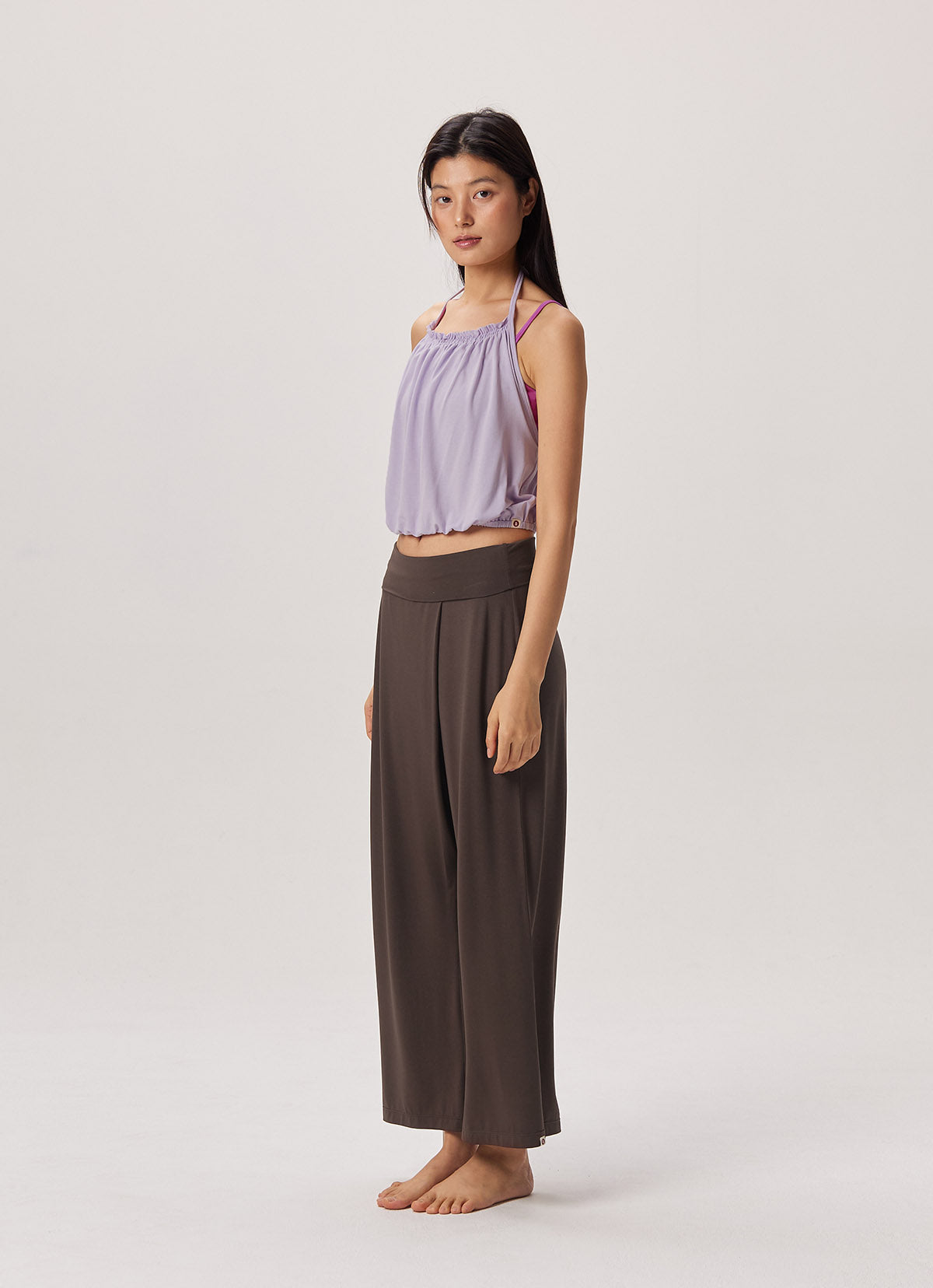 Half wrap pants_Hot Fudge