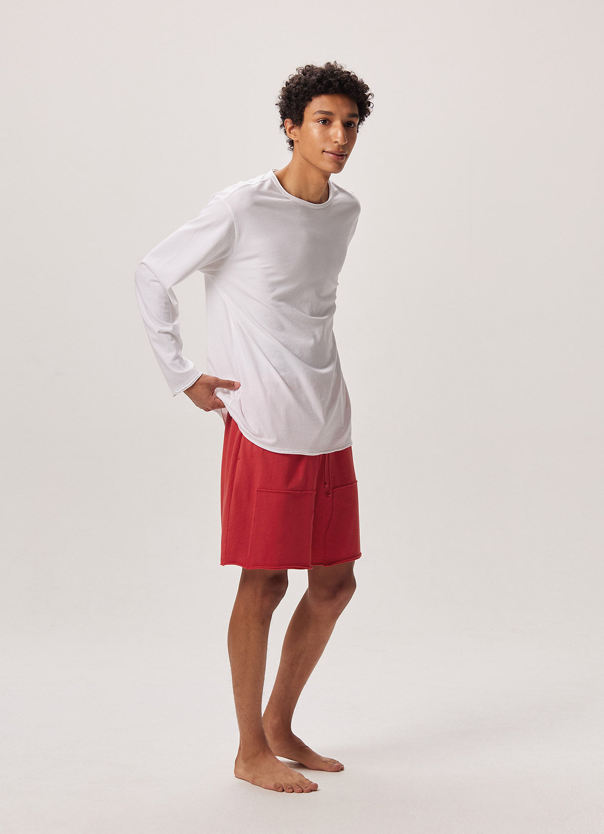 Kulit long sleeve (For Men)_White