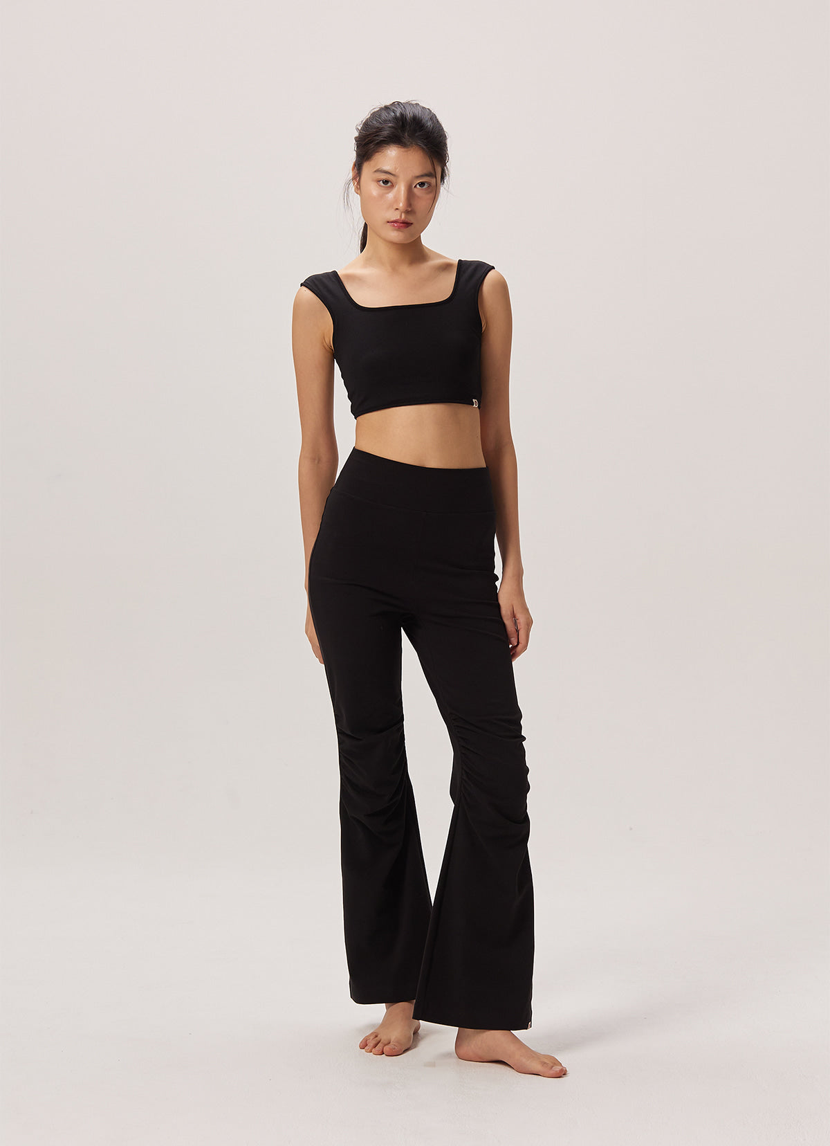 Square bra top_Black