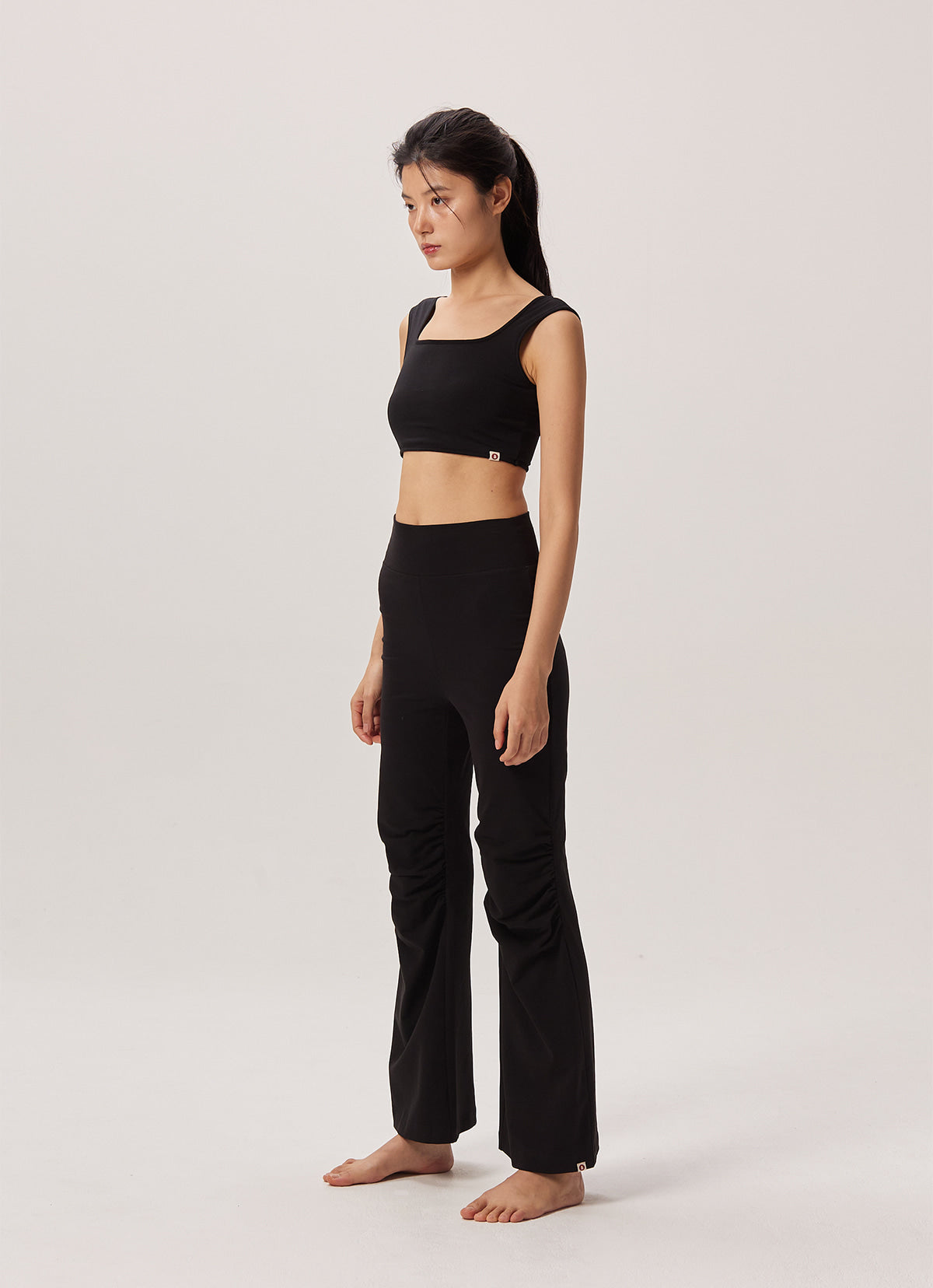 Square bra top_Black