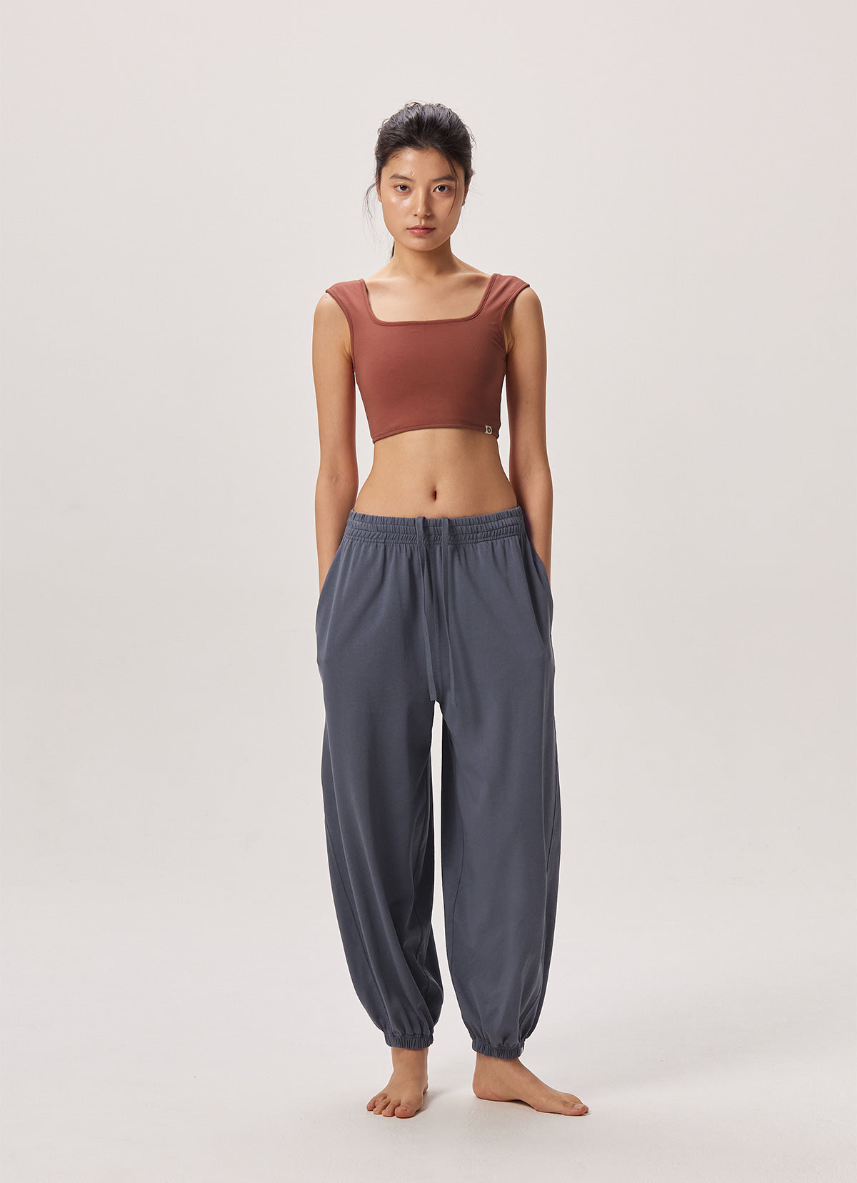Square bra top_Marsala