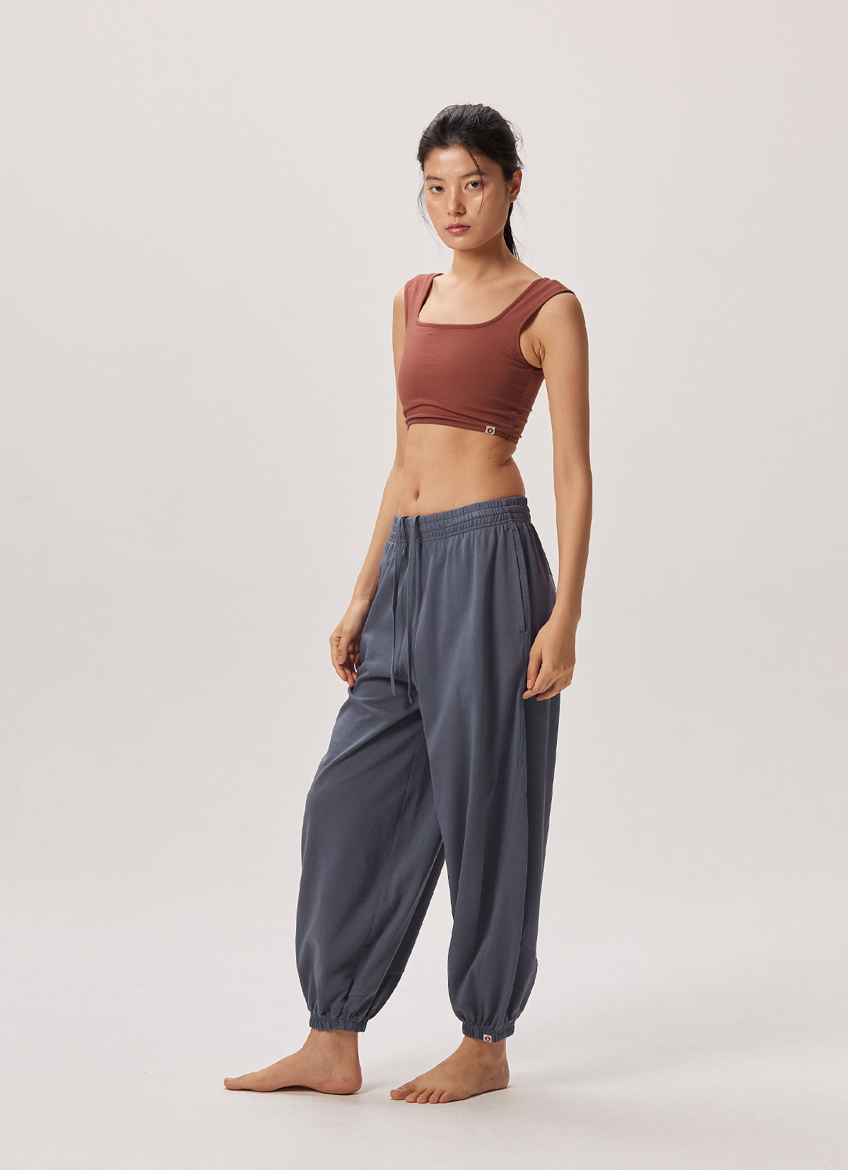 Square bra top_Marsala