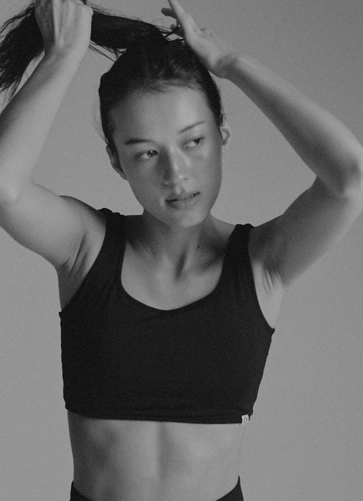 Square bra top_Black