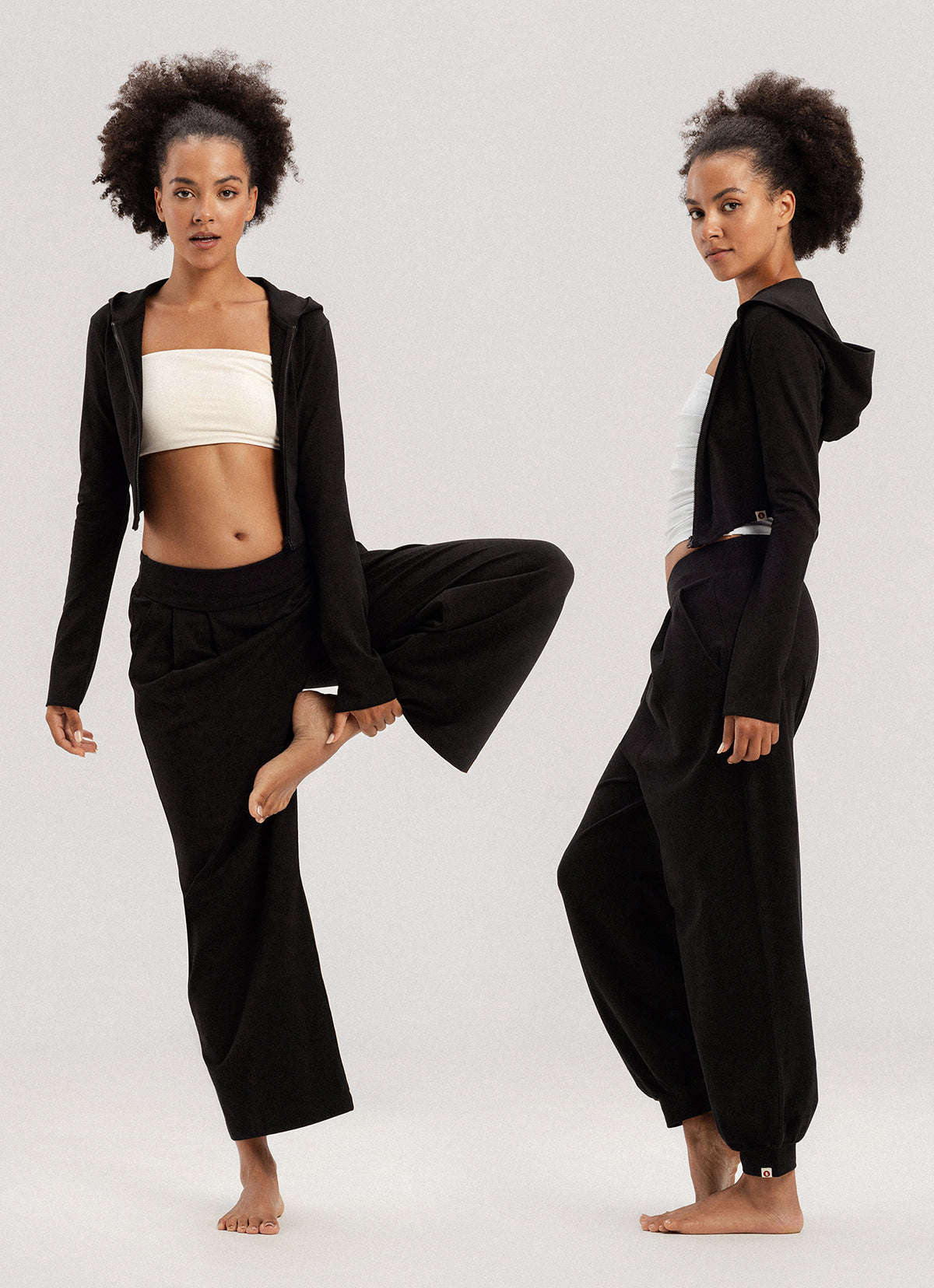 Fortune straight pants_Black
