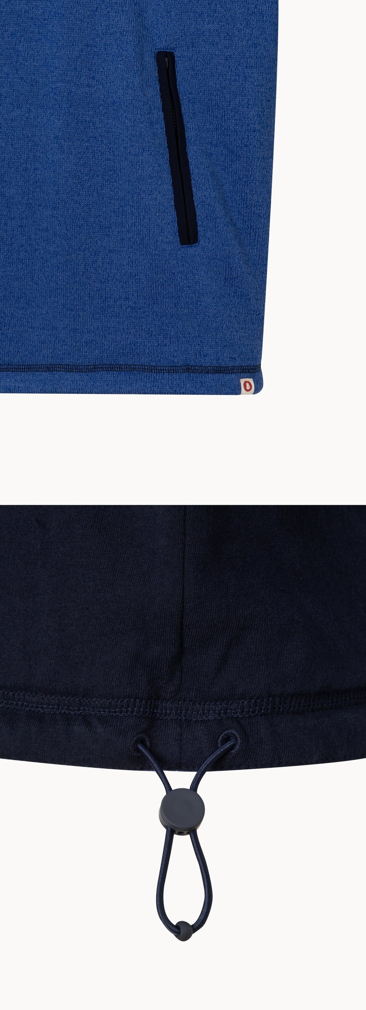 Melana fleece hoodie (Unisex)_Blue