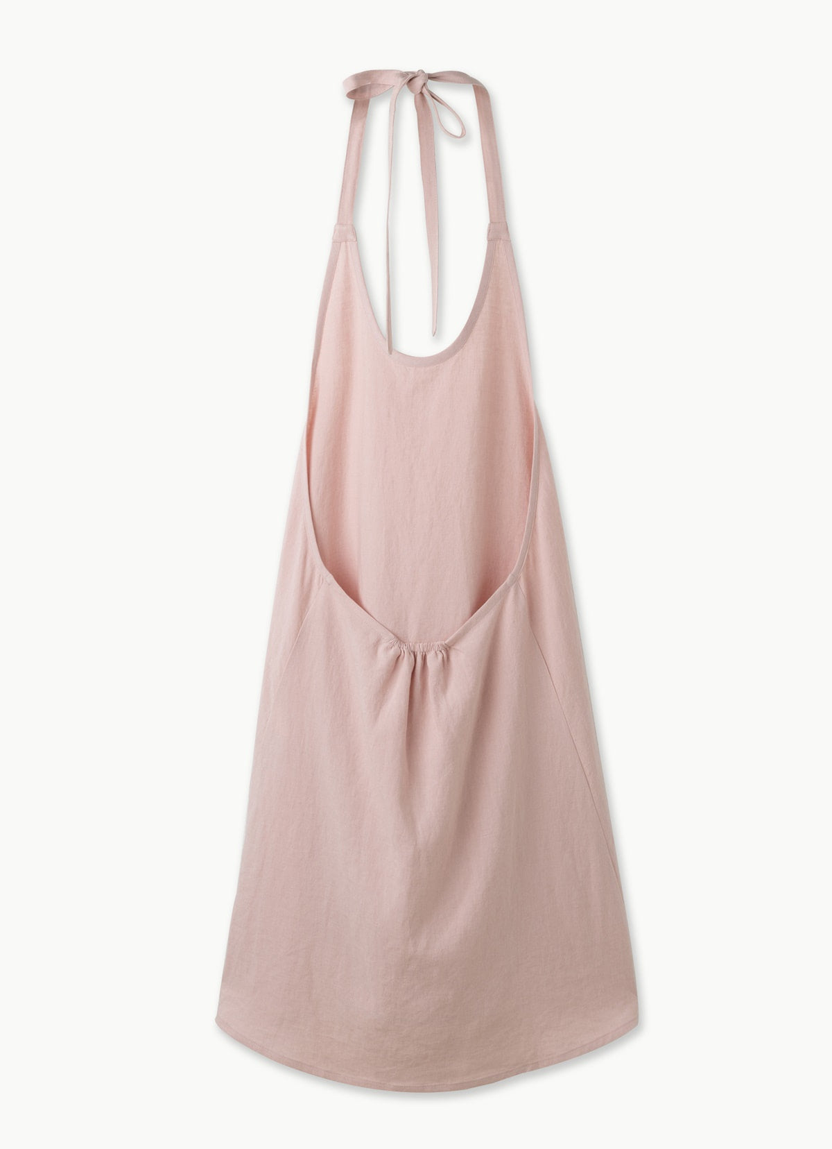 Linen halter neck one-piece_Lavender Pink