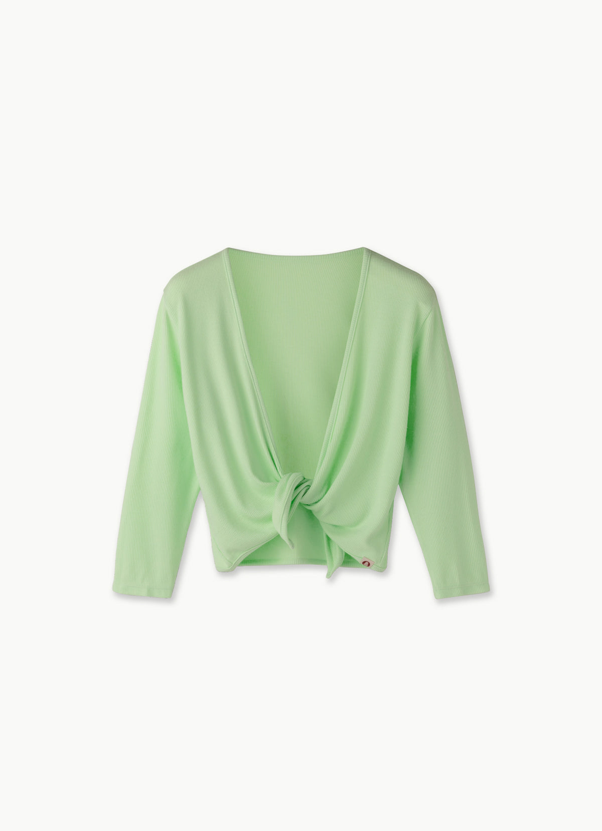 Sweet (3/4) cropped cardigan_Patina Green