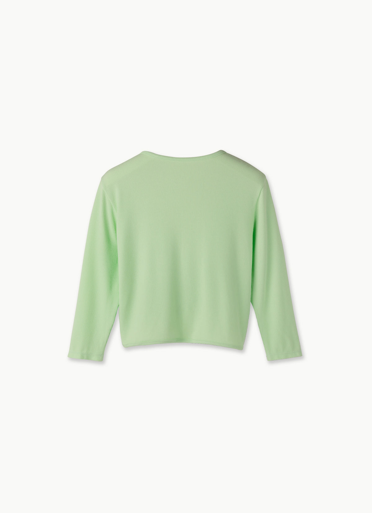 Sweet (3/4) cropped cardigan_Patina Green