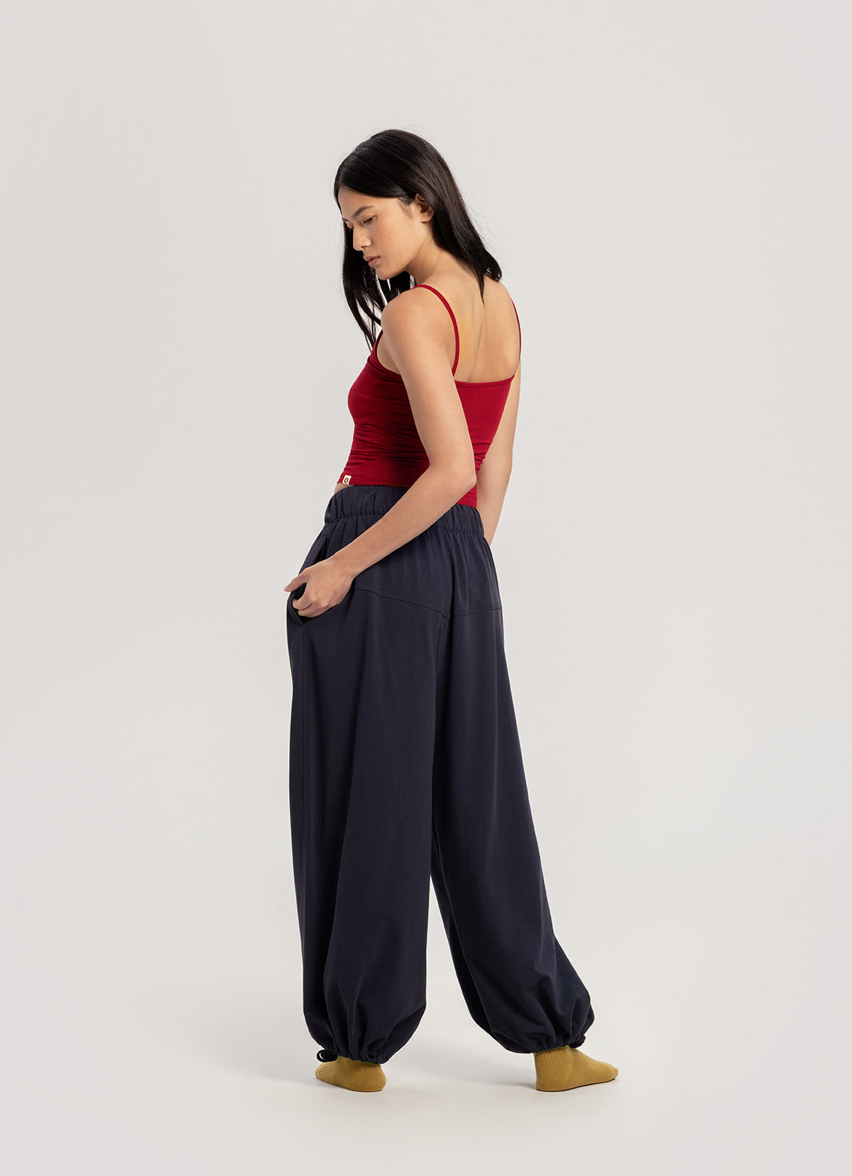 Horizon wide pants (Unisex)_Blueberry