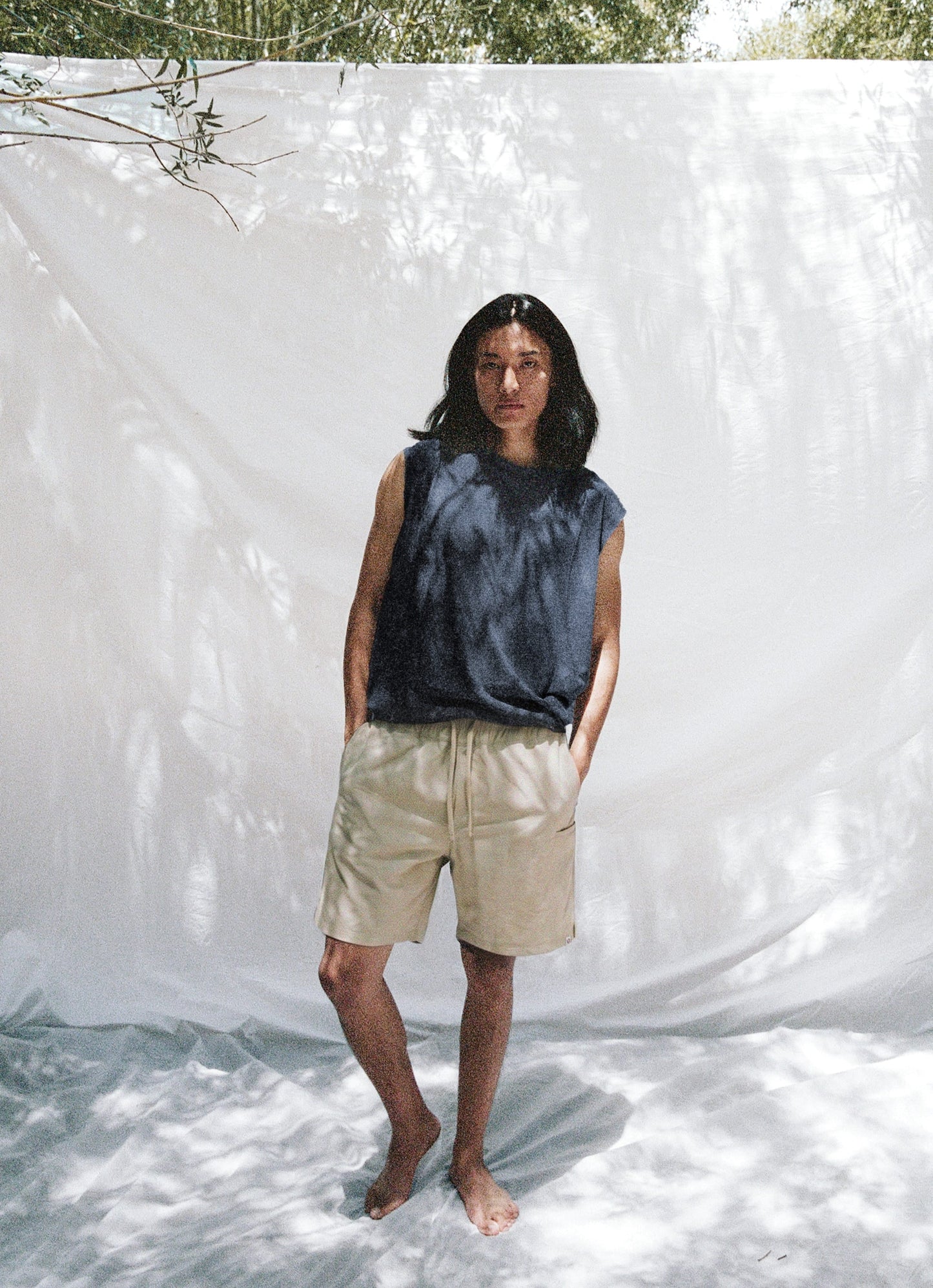 [Movement Line] Flow shorts (For Men)_Taupe