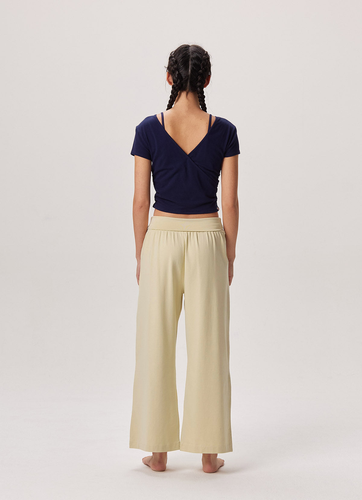Fortune straight pants_Yellow Beige