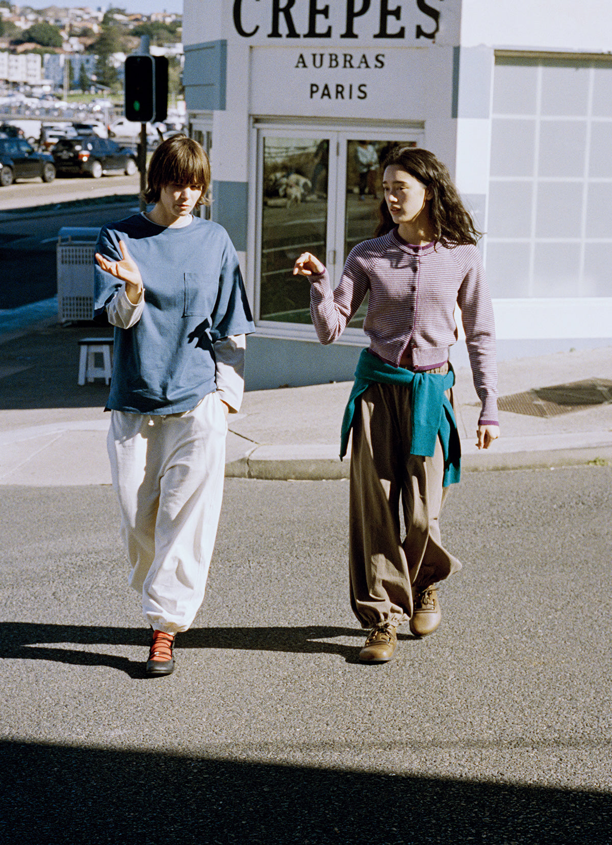 Diagonal jogger pants (Fall ver.)_Turtledove