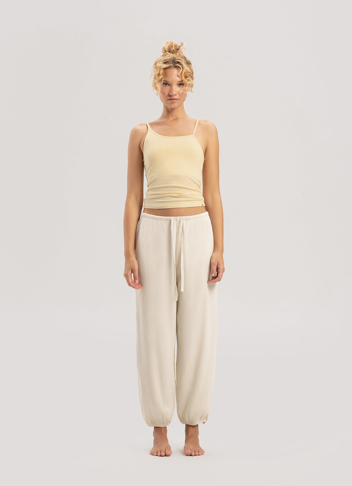 Unbalance tank top_Double Cream
