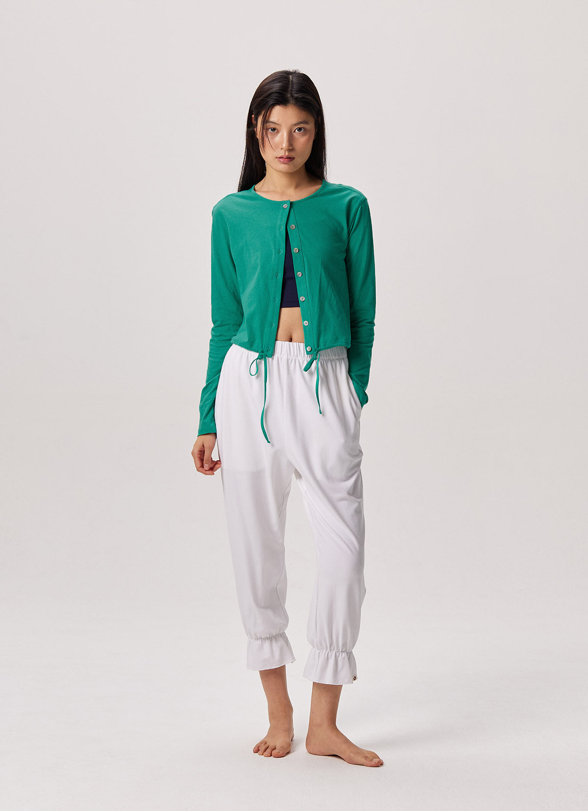 Tied cardigan_Viridis
