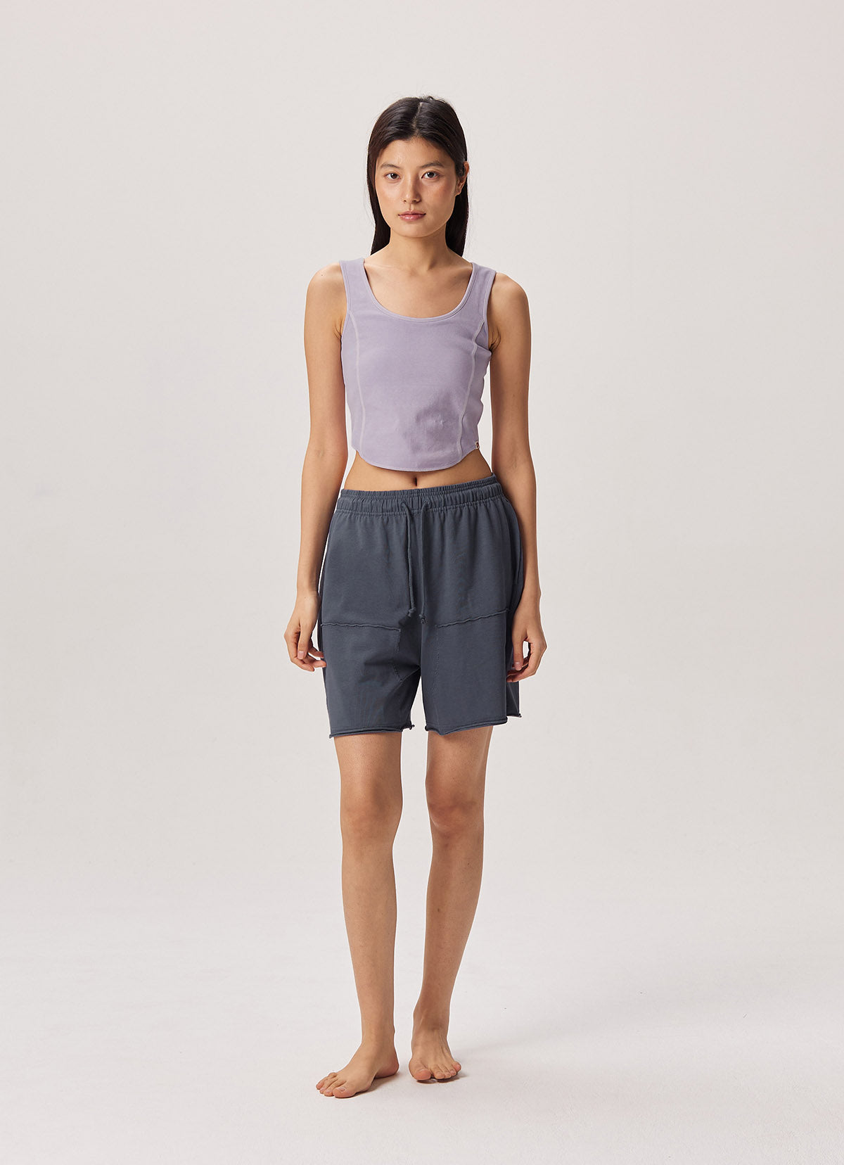 Out pocket shorts (Unisex)_Grisaille