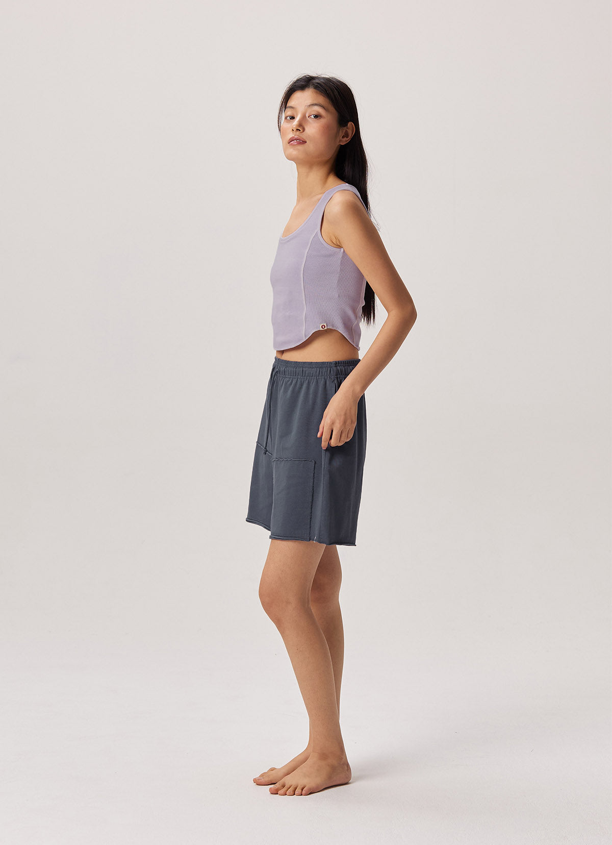 Out pocket shorts (Unisex)_Grisaille