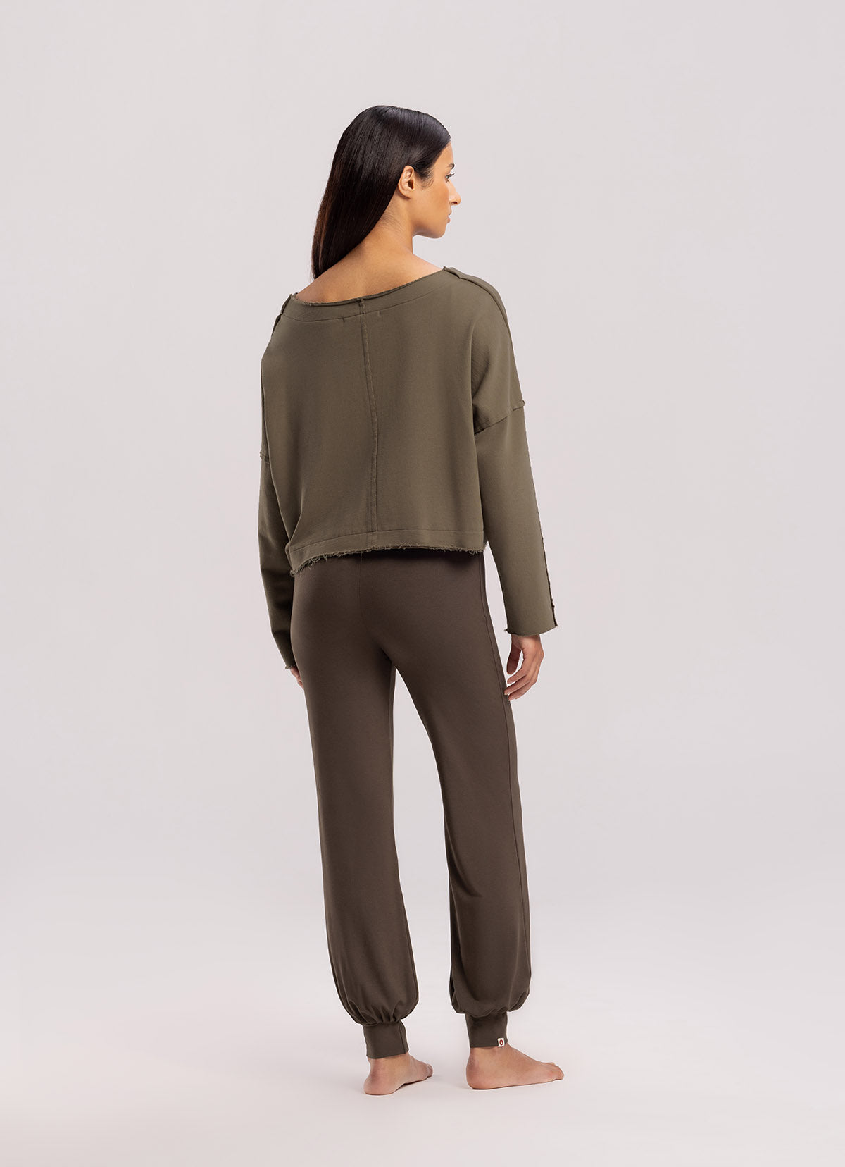 Simple pot ankle pants_Hot Fudge