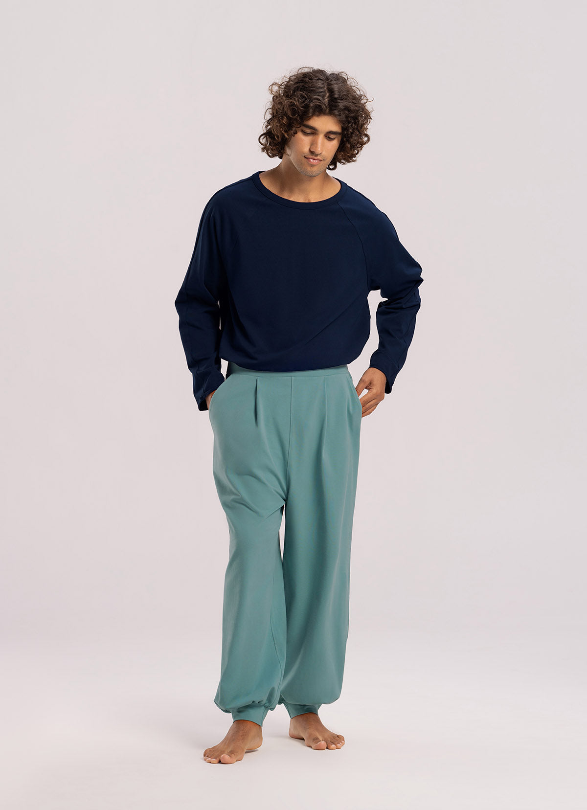 Fortune pants #2(For Men, Limited)_Oil blue