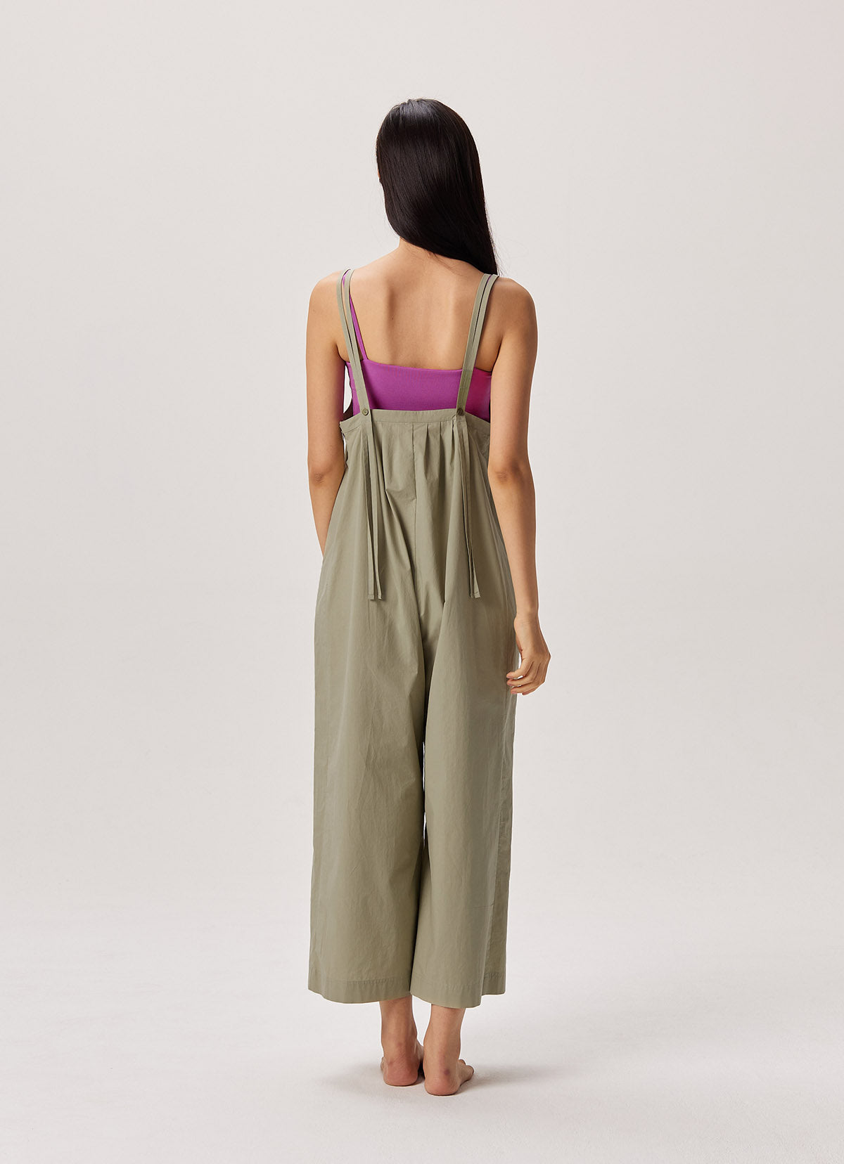 Wide overalls_Khaki