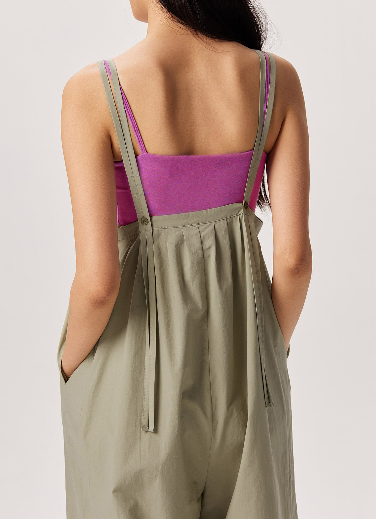 Wide overalls_Khaki