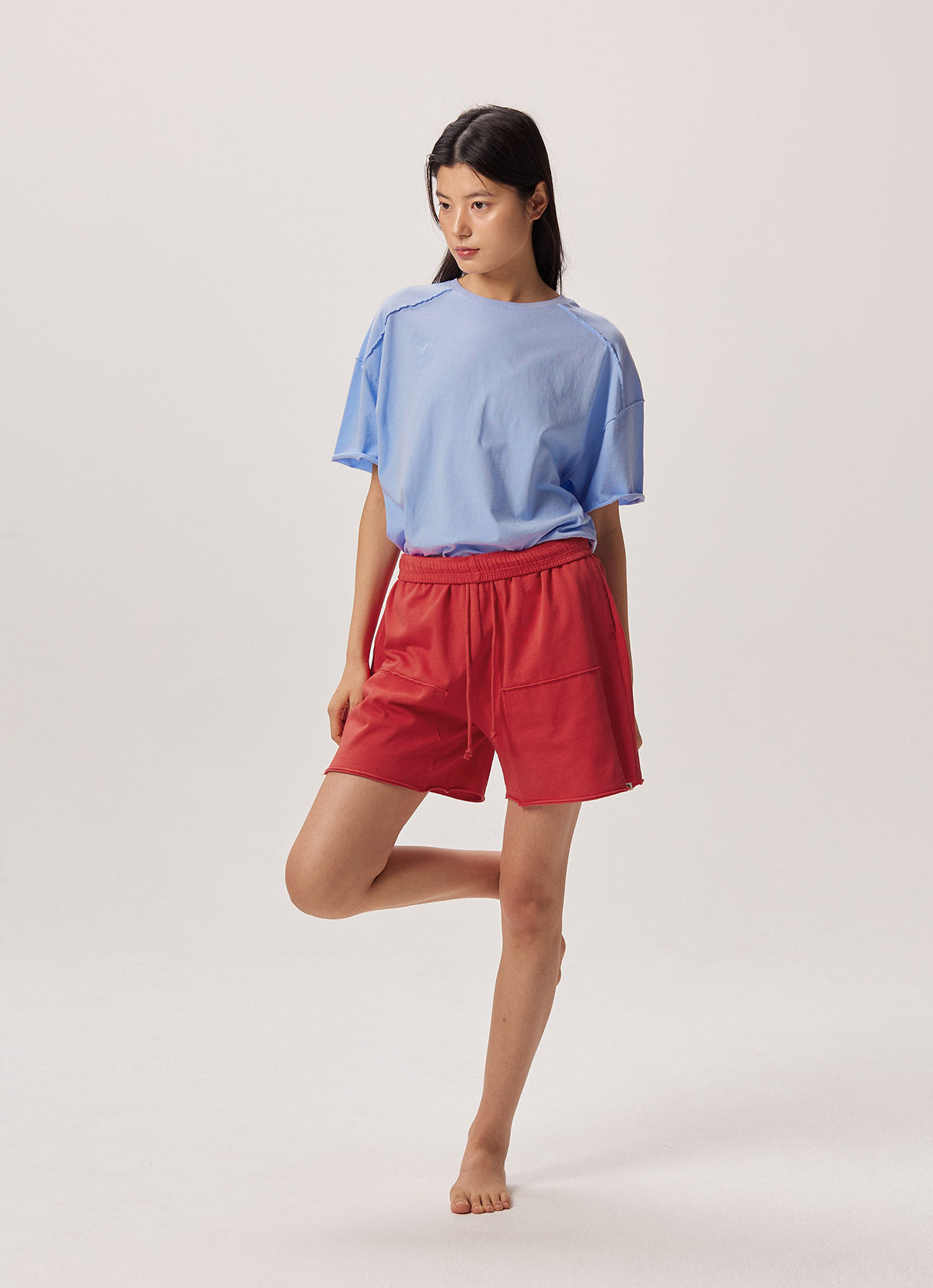 Lined short sleeve (Unisex)_Purple Impression