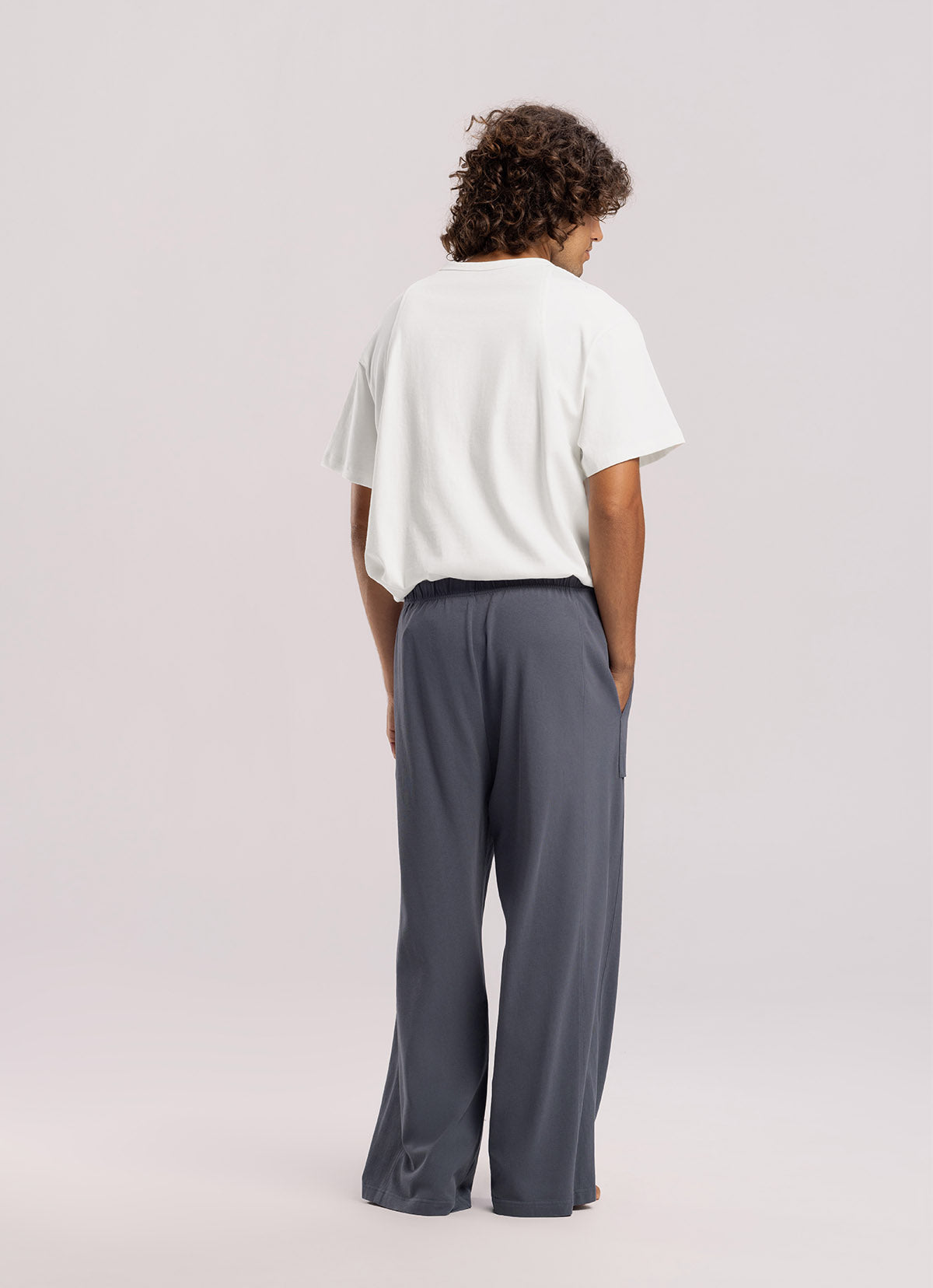 Out pocket straight pants (For Men)_Grisaille