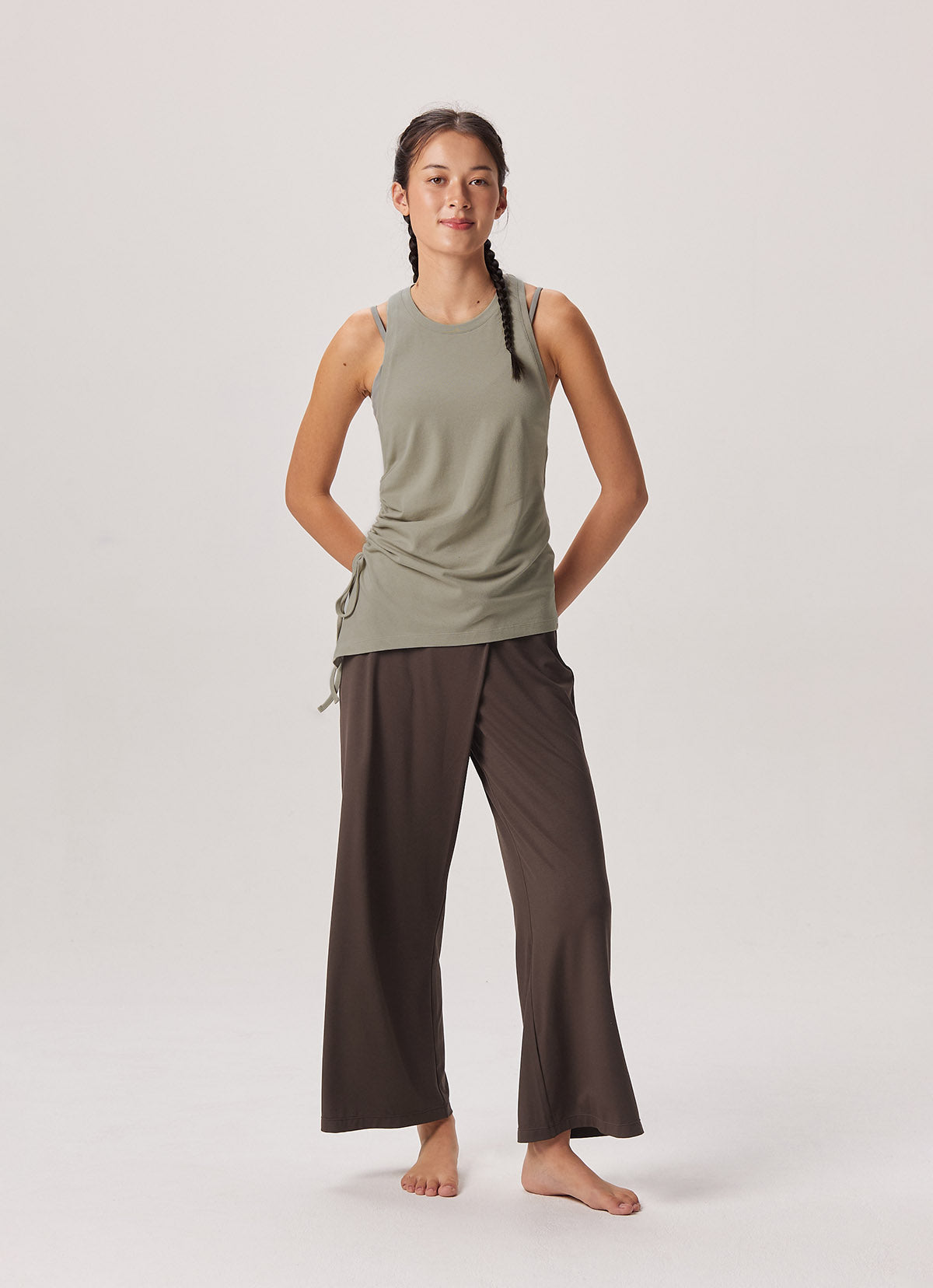 Side shirring sleeveless_London Fog