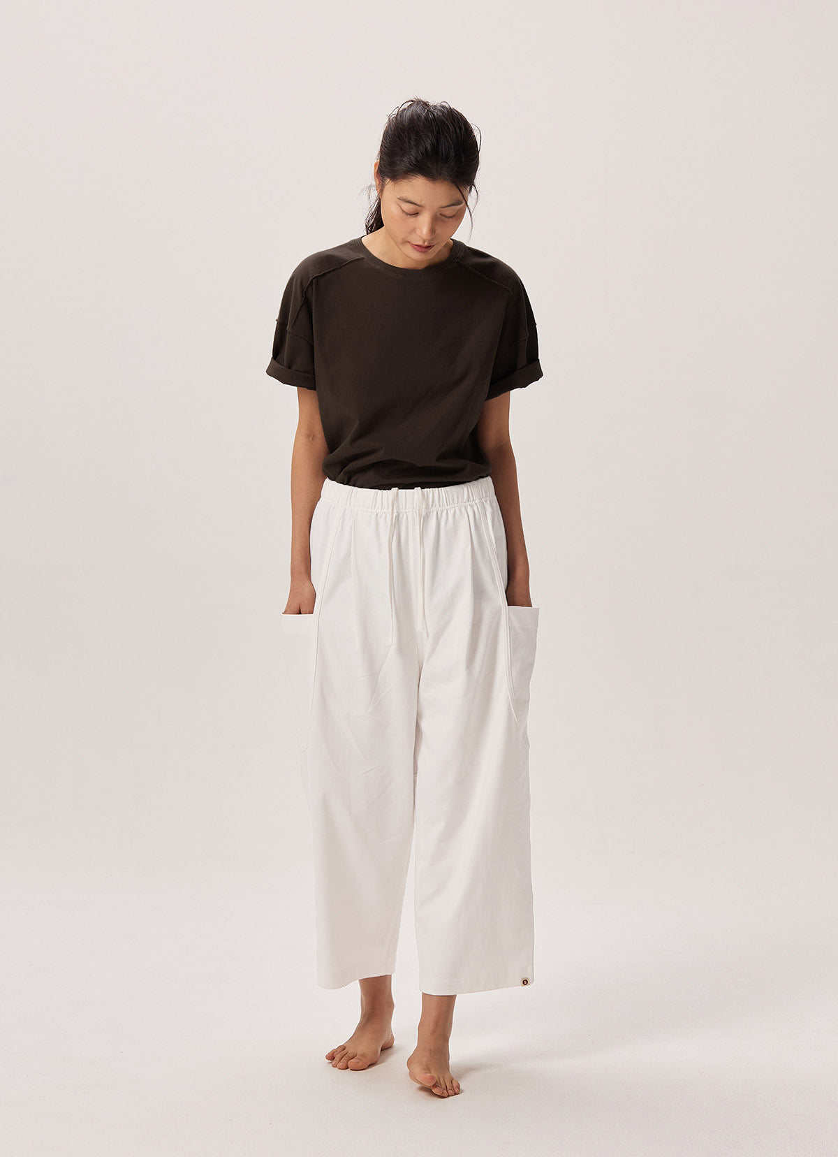 Lined short sleeve (Unisex)_Hot Fudge