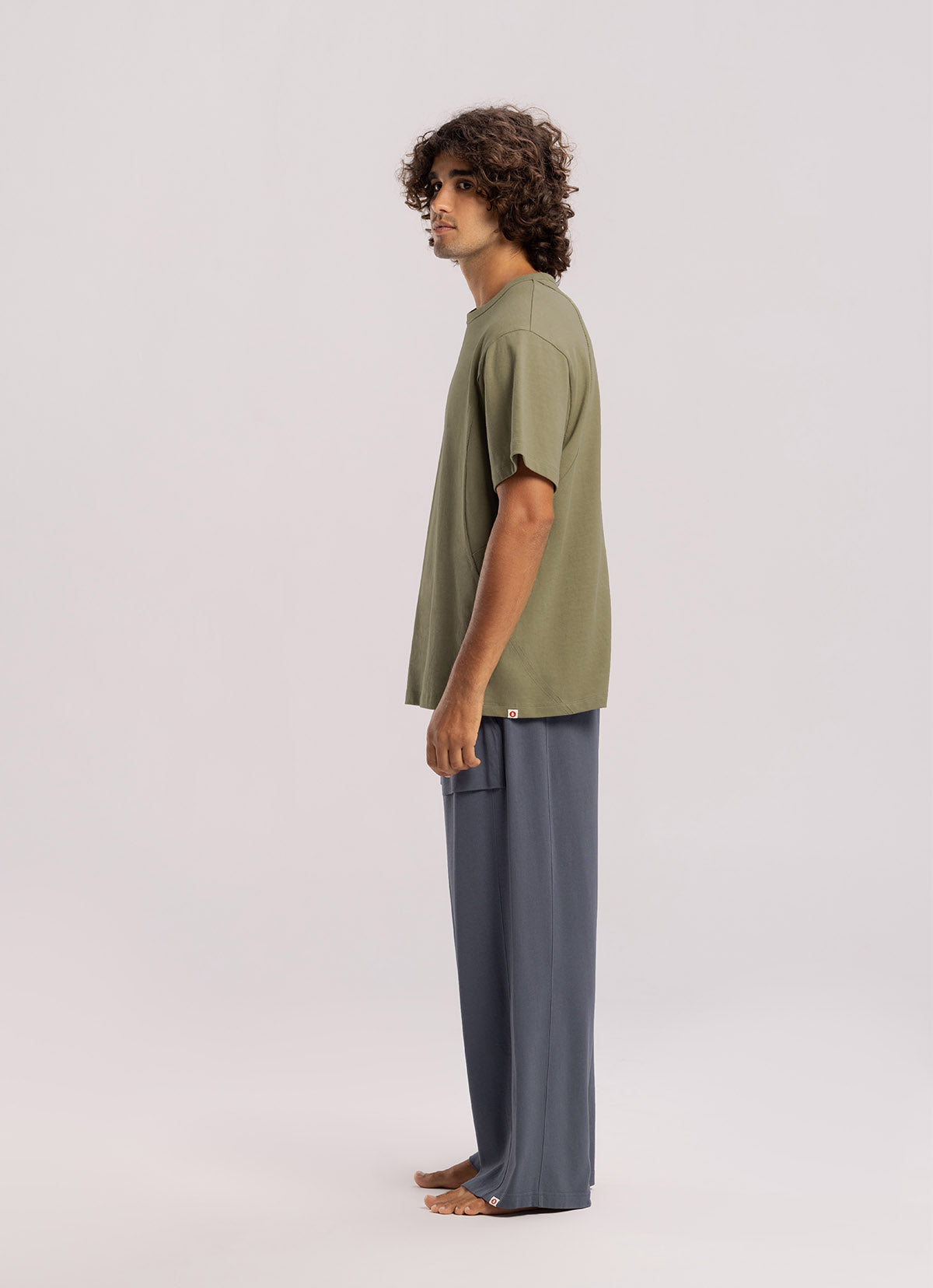 Out pocket straight pants (For Men)_Grisaille