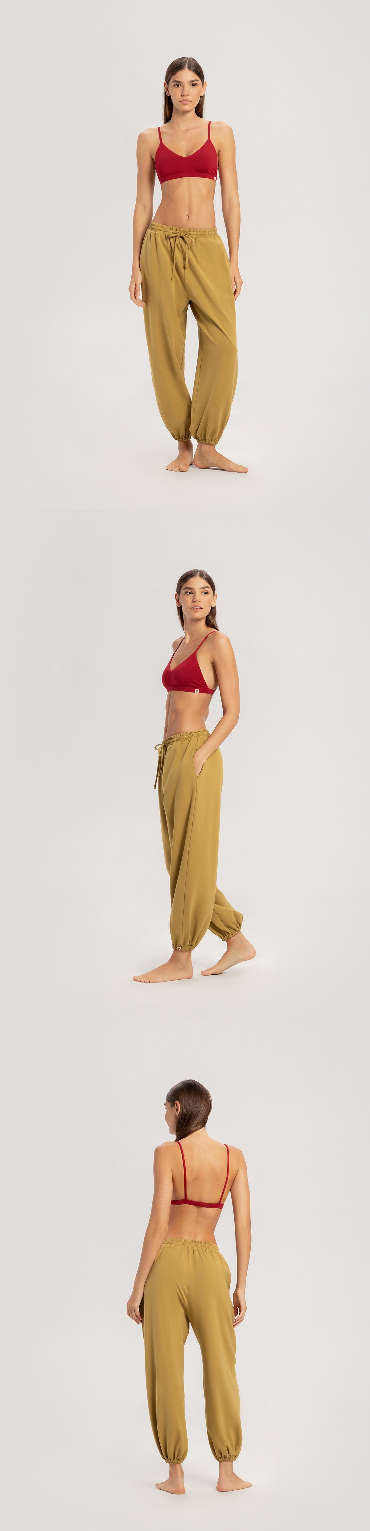 One-tone bra top_Rythmic Red