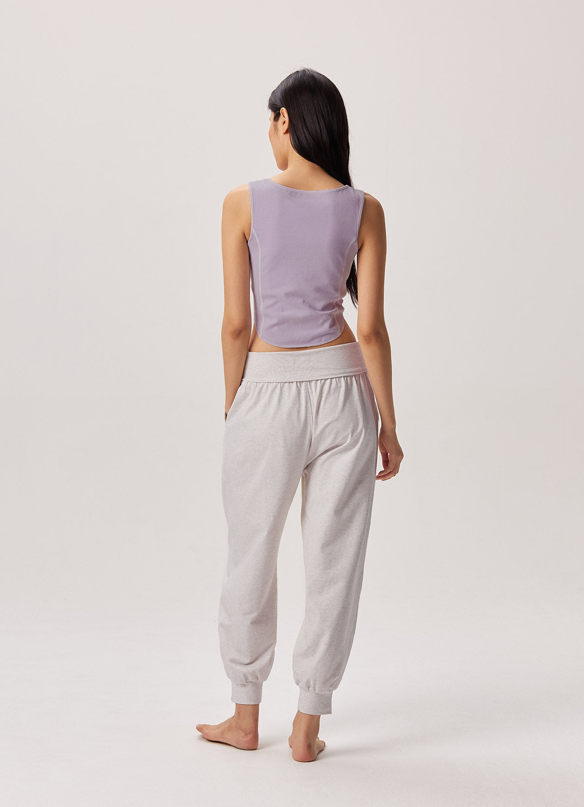 Side rib tank top_Thistle
