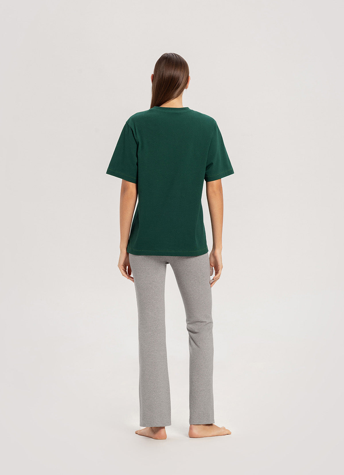 Melebar pants_Dark Melange Grey